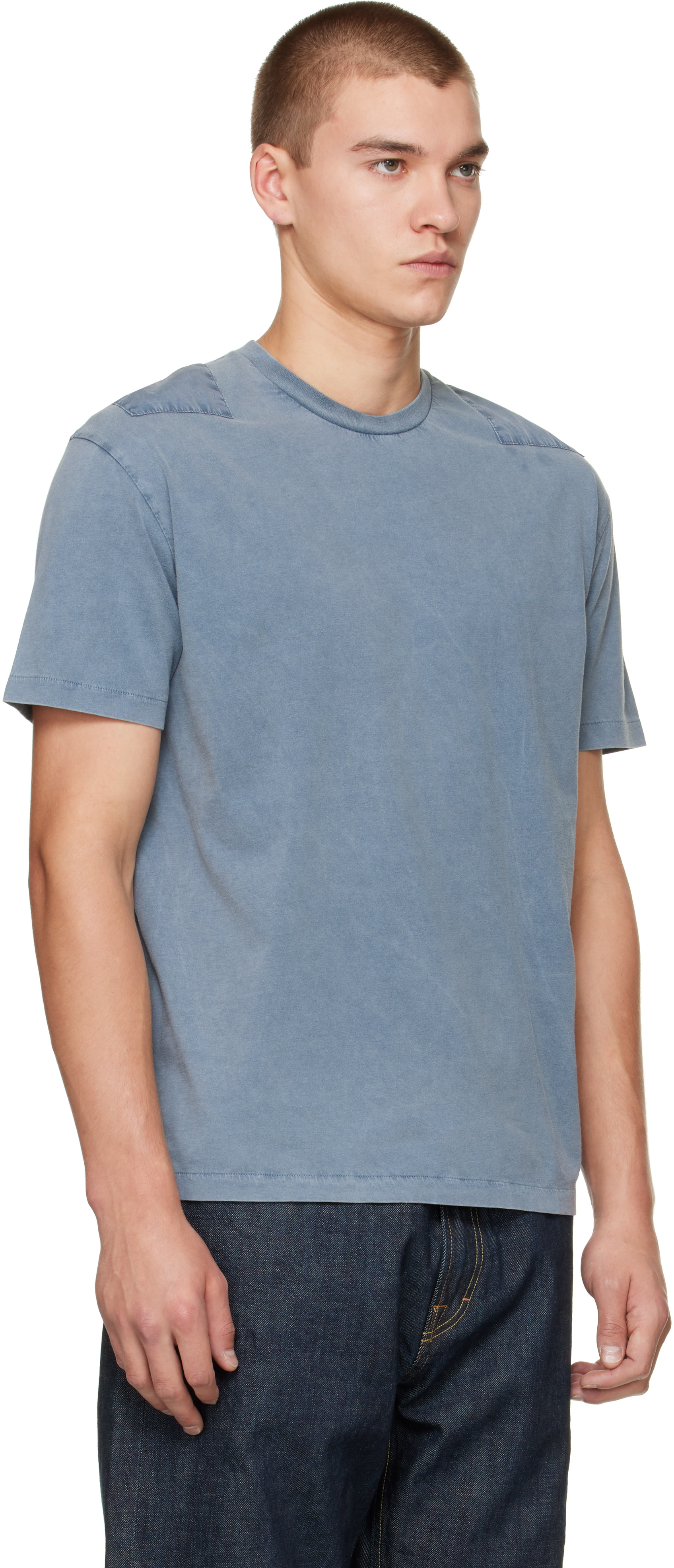 Stockholm (Surfboard) Club: Blue Garment Dyed T-shirt | SSENSE