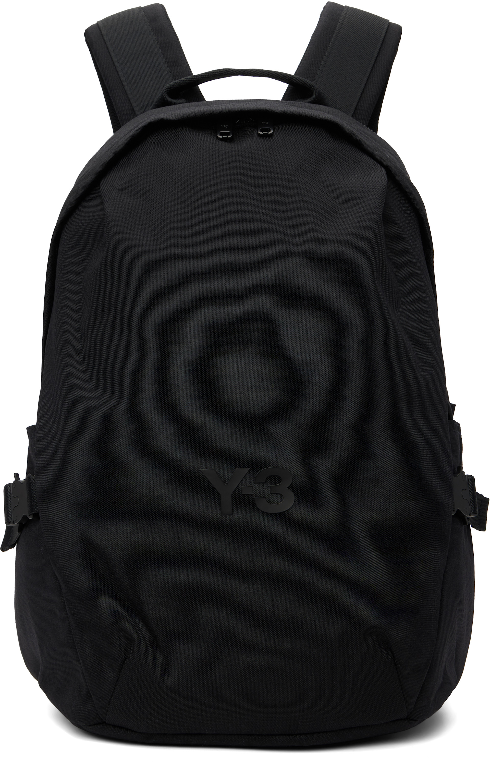 Y-3 - ブラック ボンディングロゴ バックパック