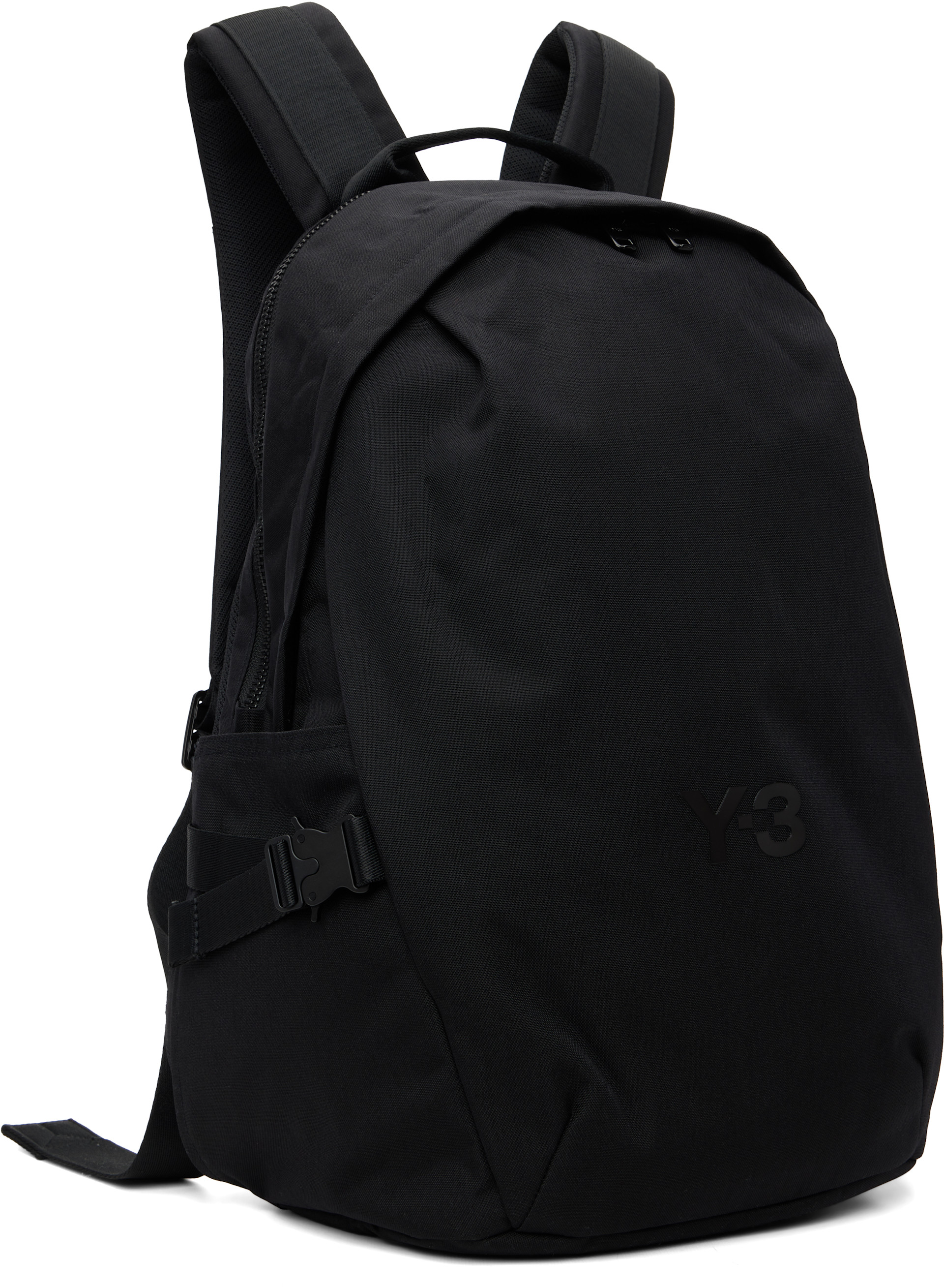 Y-3 - ブラック ボンディングロゴ バックパック