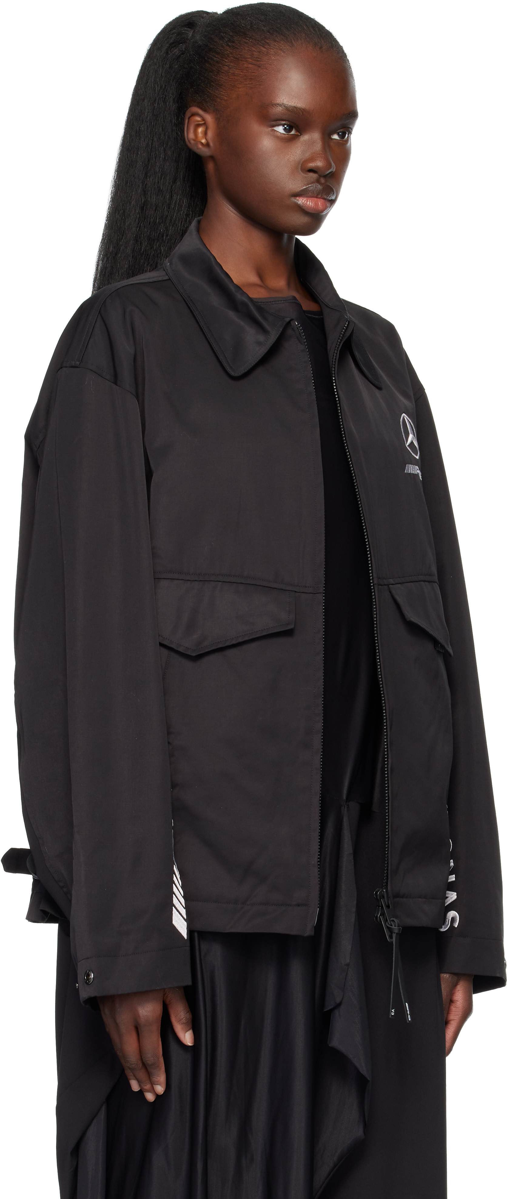 Y-3: ブラック Mercedes-AMG F1エディション Wolf ジャケット | SSENSE