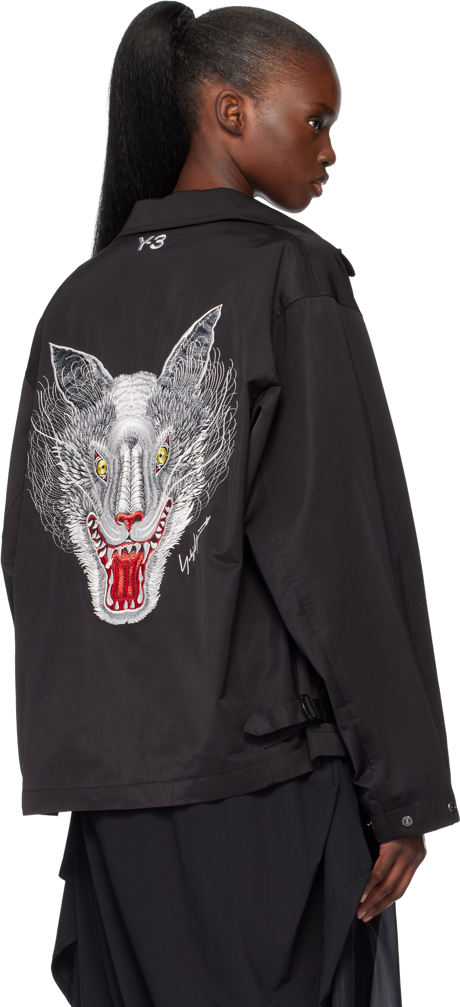 Y-3: ブラック Mercedes-AMG F1エディション Wolf ジャケット | SSENSE