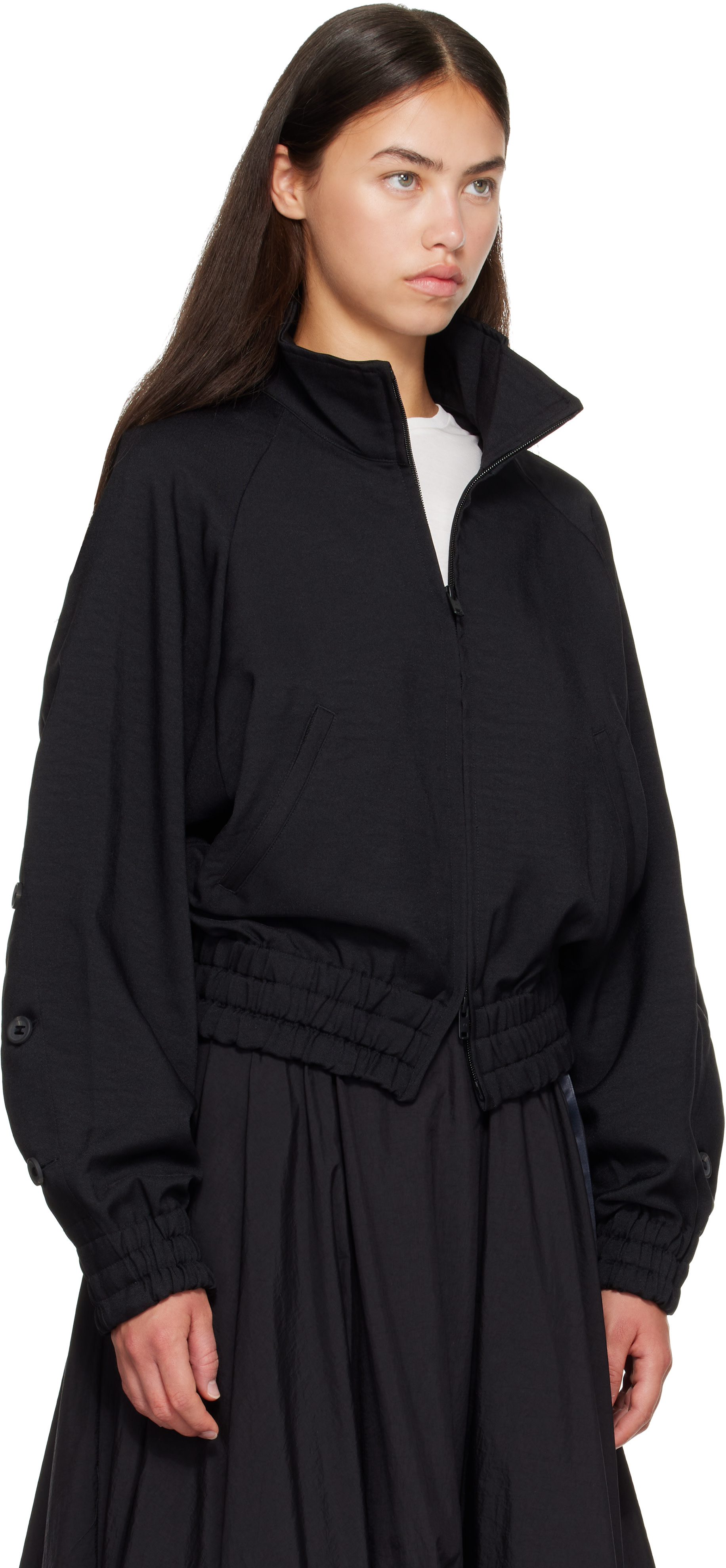 Y-3: ブラック Sport Uniform Adaptive トラックジャケット | SSENSE 日本