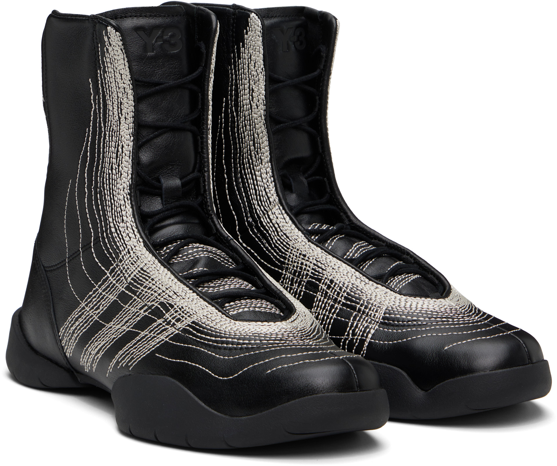 Y-3 - Baskets montantes Regu noires