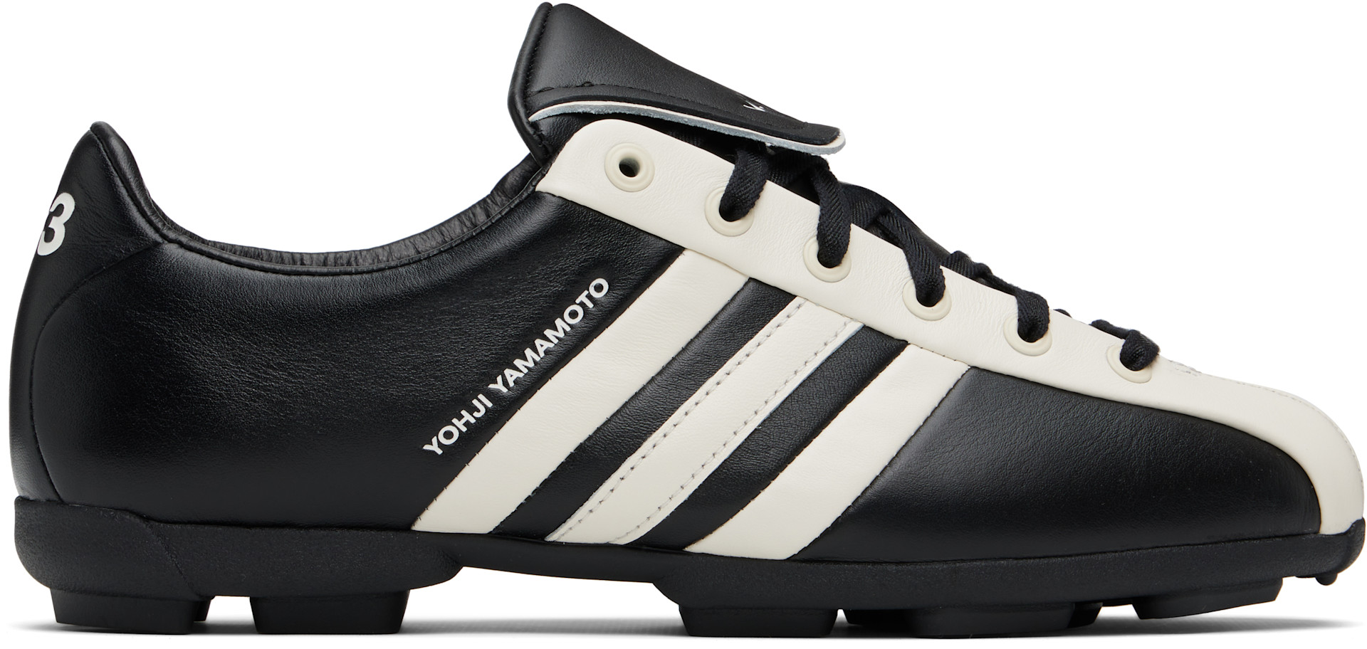 Y-3 - Baskets de sport noir et blanc