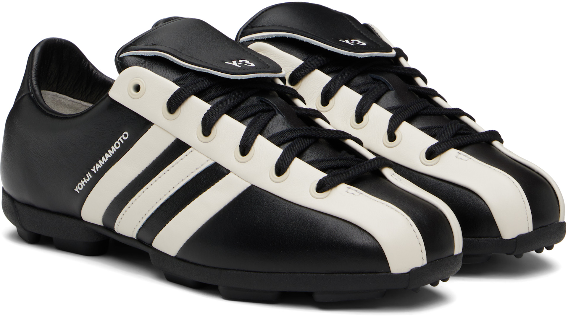 Y-3 - Baskets de sport noir et blanc