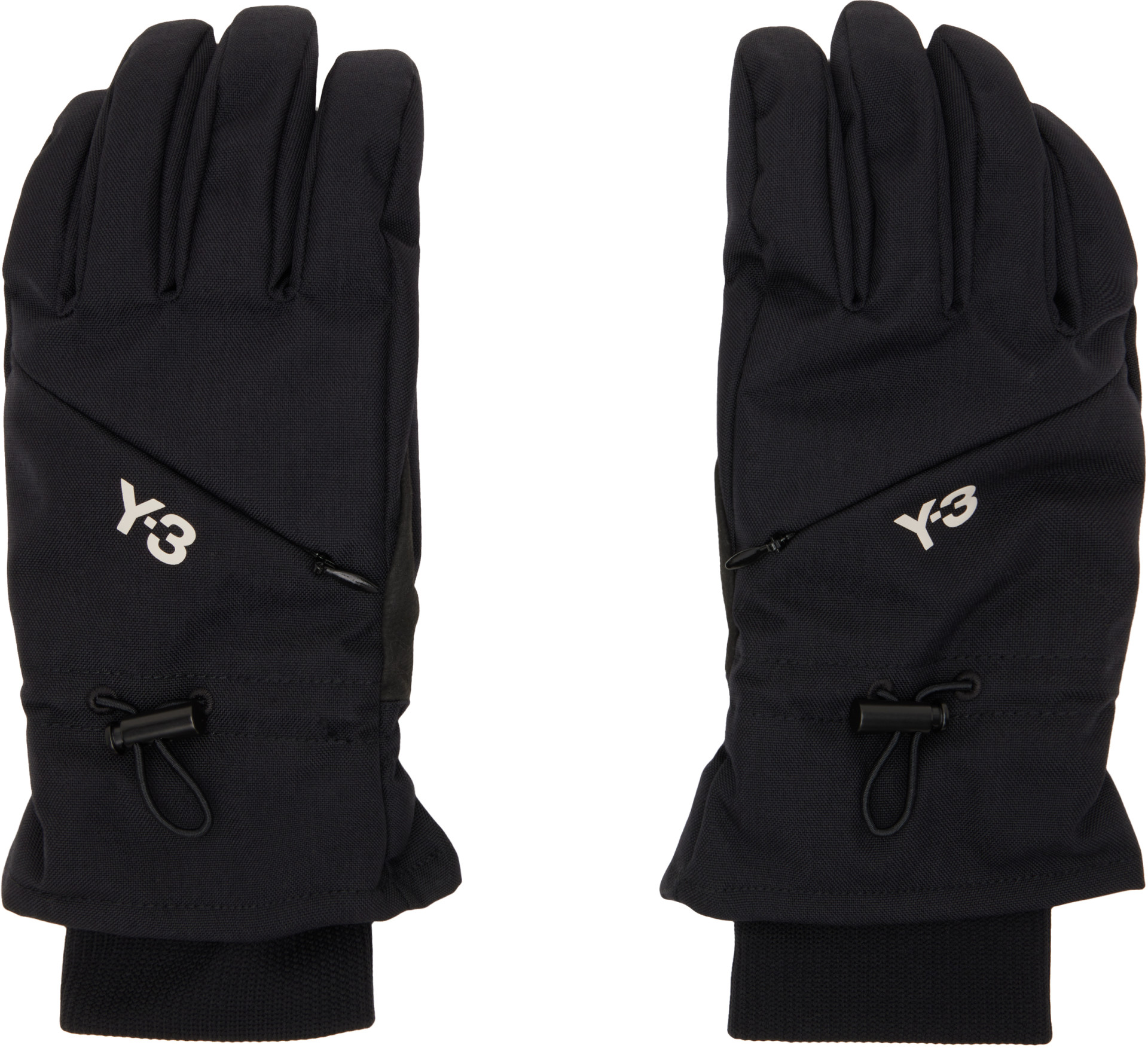Y-3 - ブラック パデッド グローブ