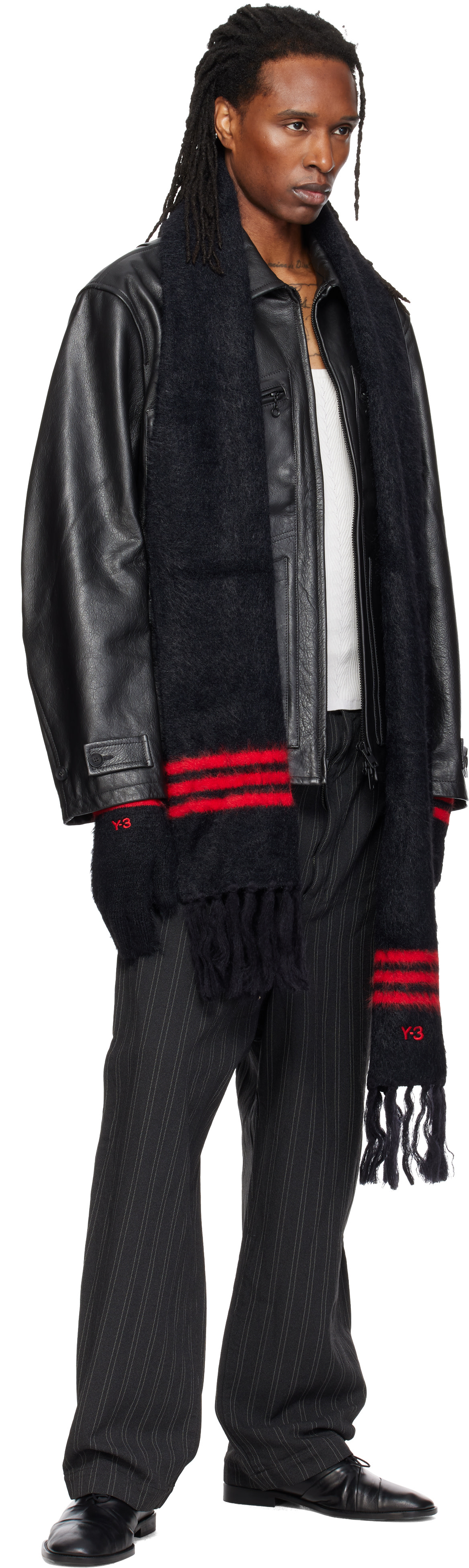 Y-3 - Black Stripes Gloves