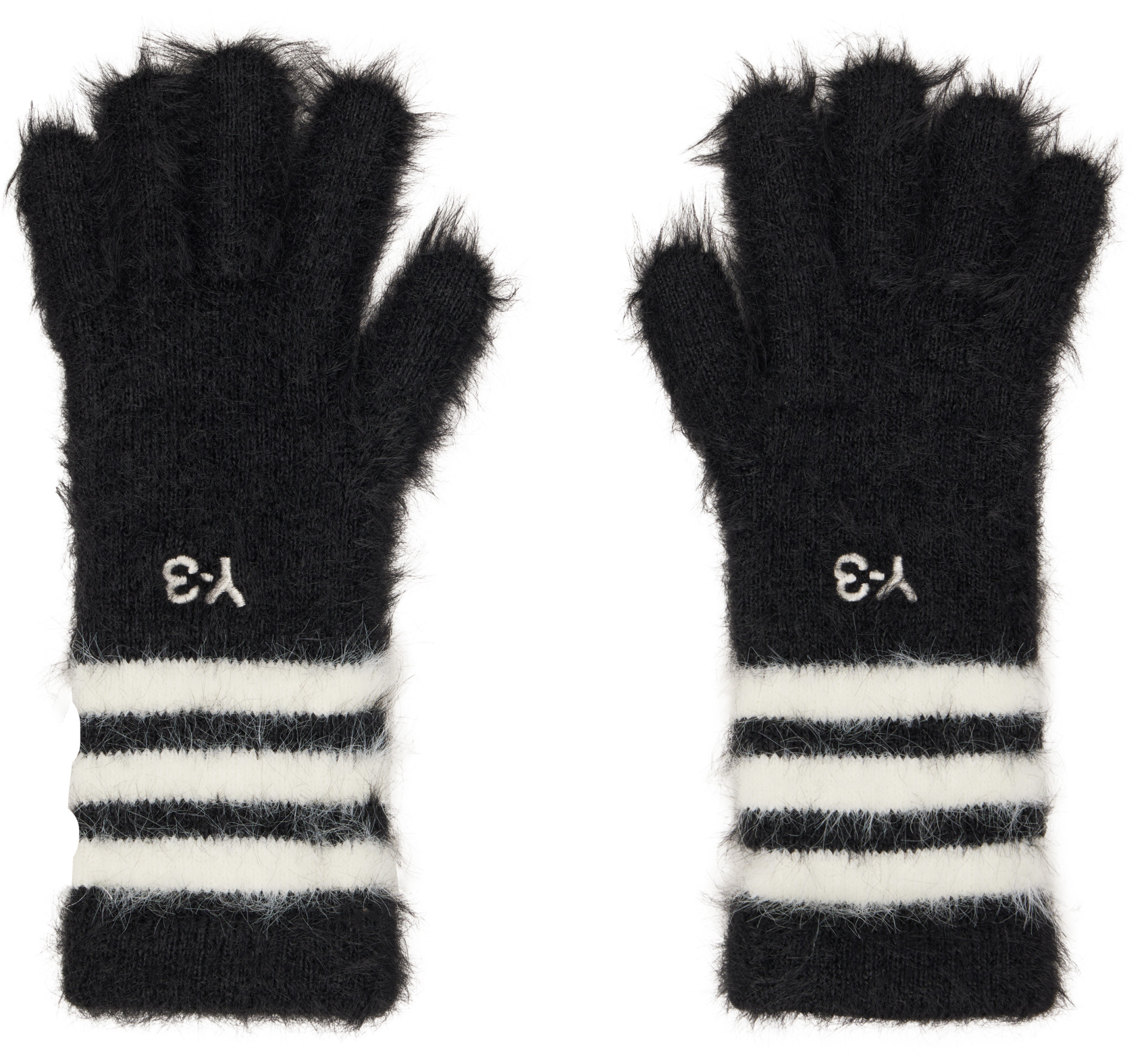 Y-3 - Black Stripes Gloves