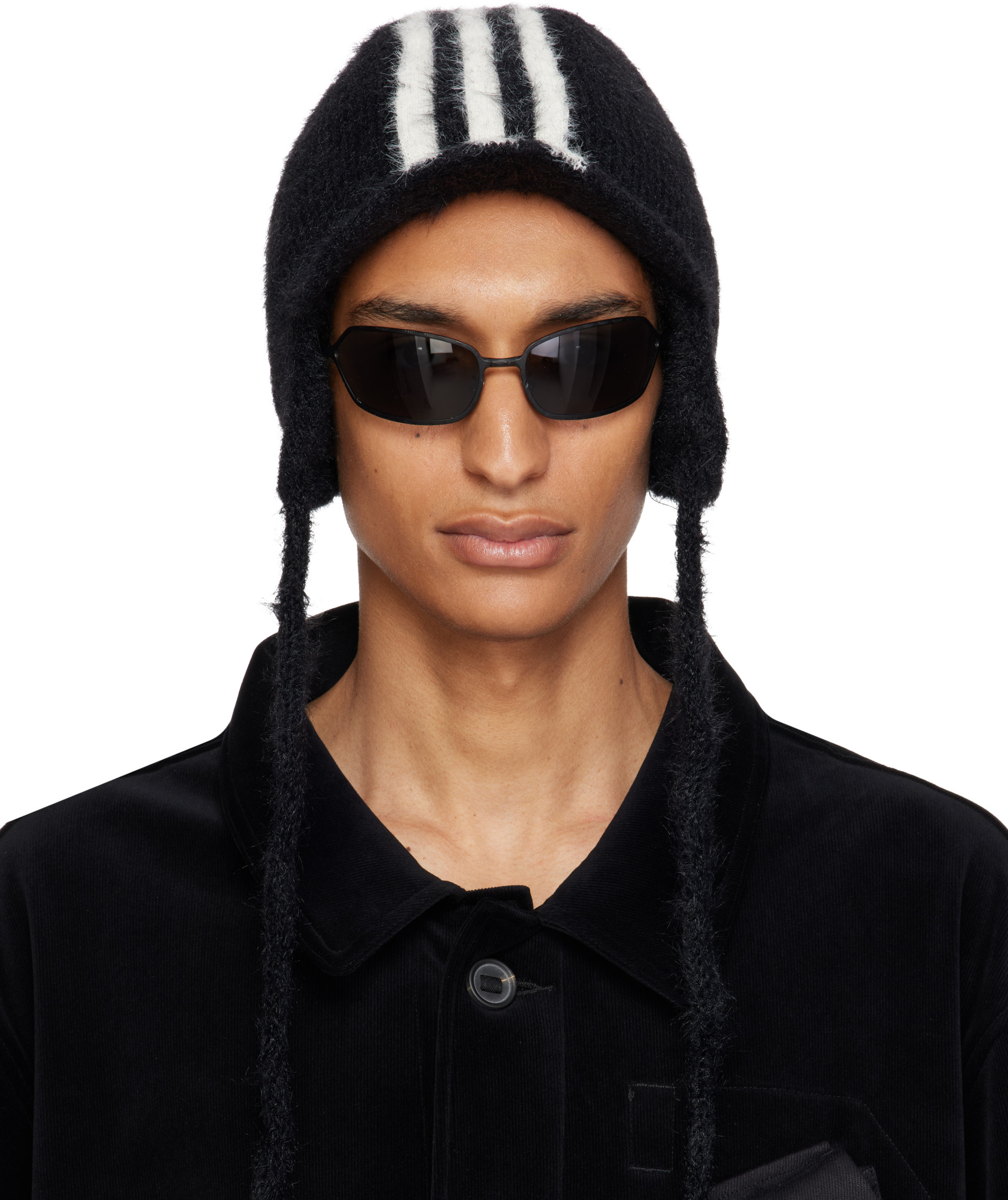 Y-3 - Black Stripes Bonnet Beanie