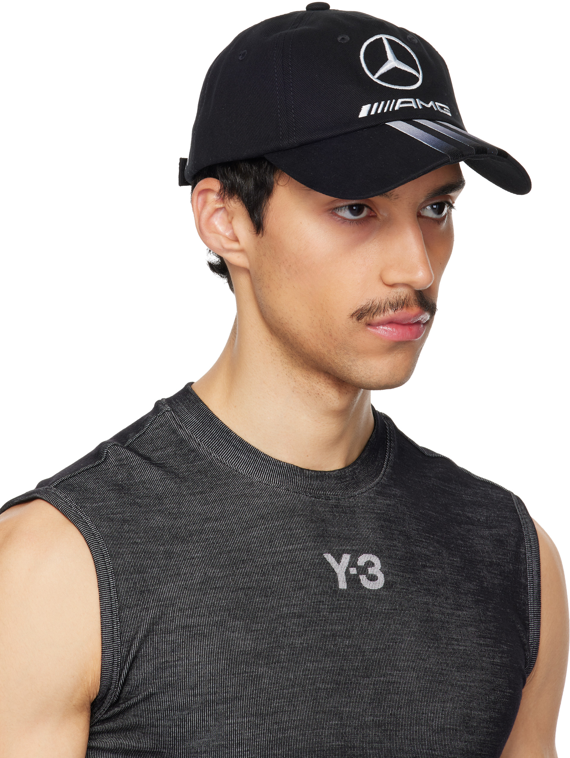 Y-3: ブラック Mercedes-AMG F1エディション ダッドハット | SSENSE 日本