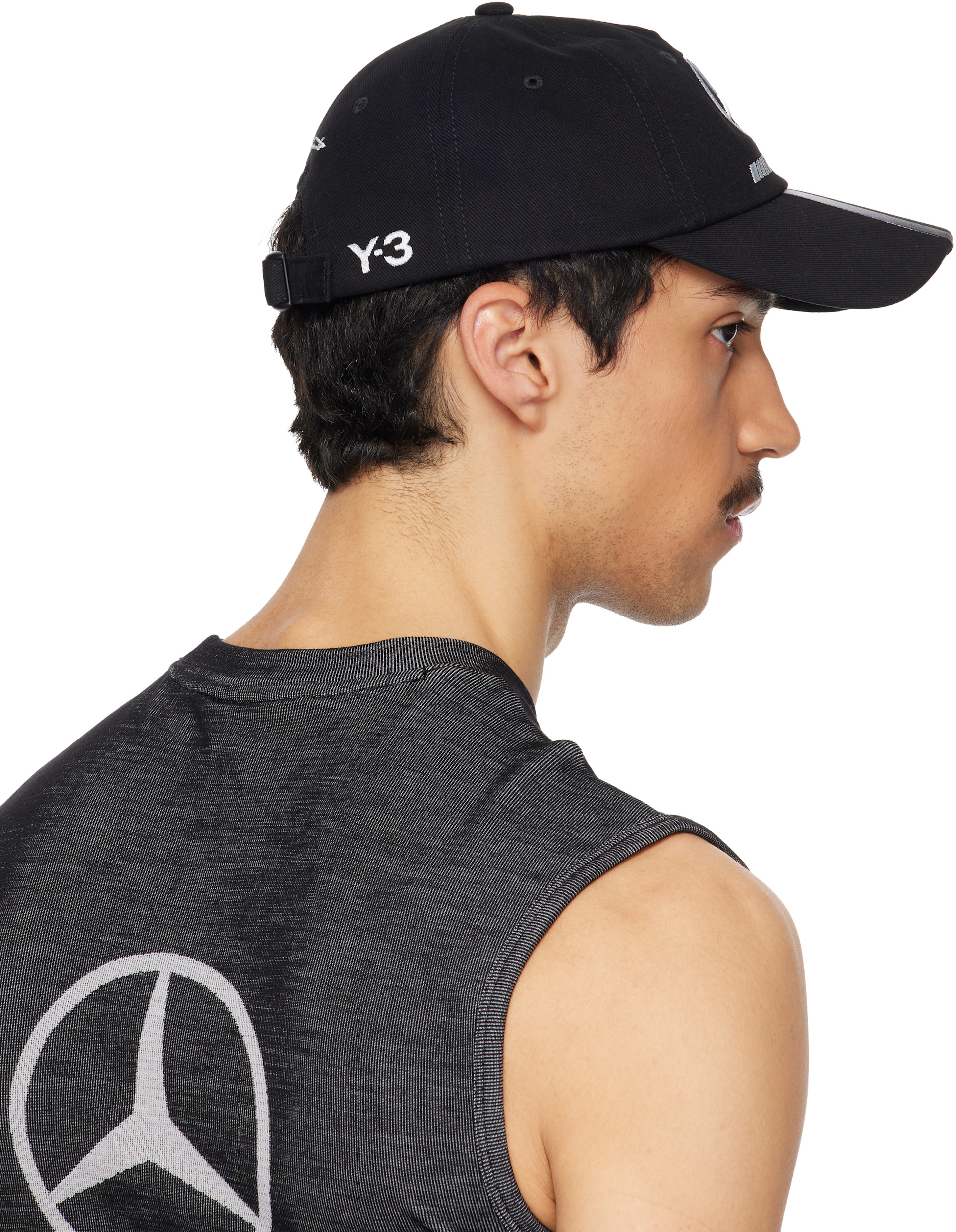 Y-3: ブラック Mercedes-AMG F1エディション ダッドハット | SSENSE 日本