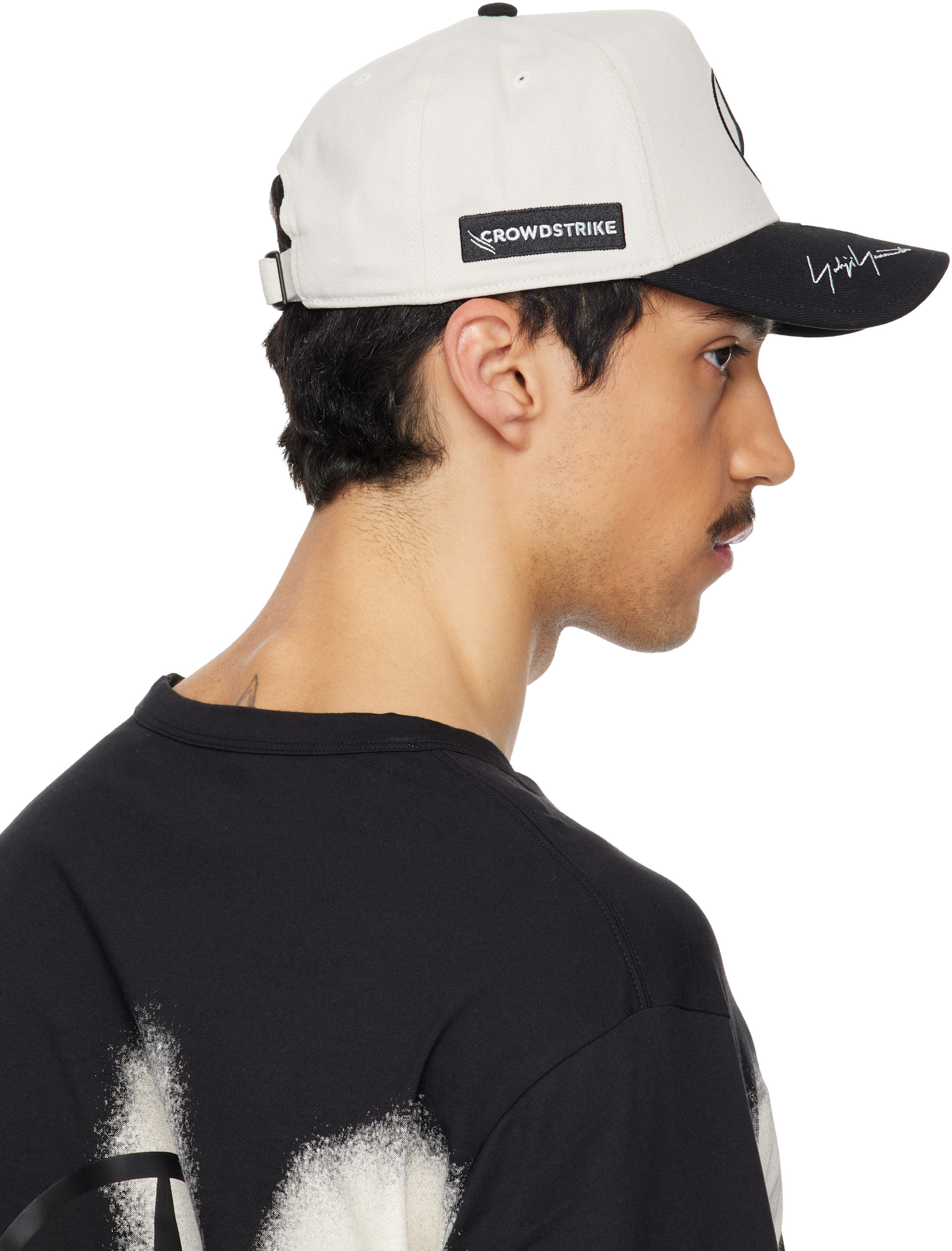 アクセサリー Y-3 MER BALACLA F1 Y-3: White & Black Mercedes-AMG F1 Edition Podium Cap | SSENSE