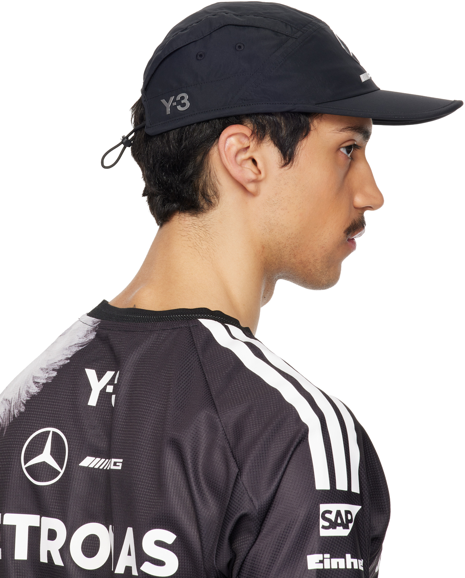 Y-3: ブラック Mercedes-AMG F1エディション ランニングキャップ