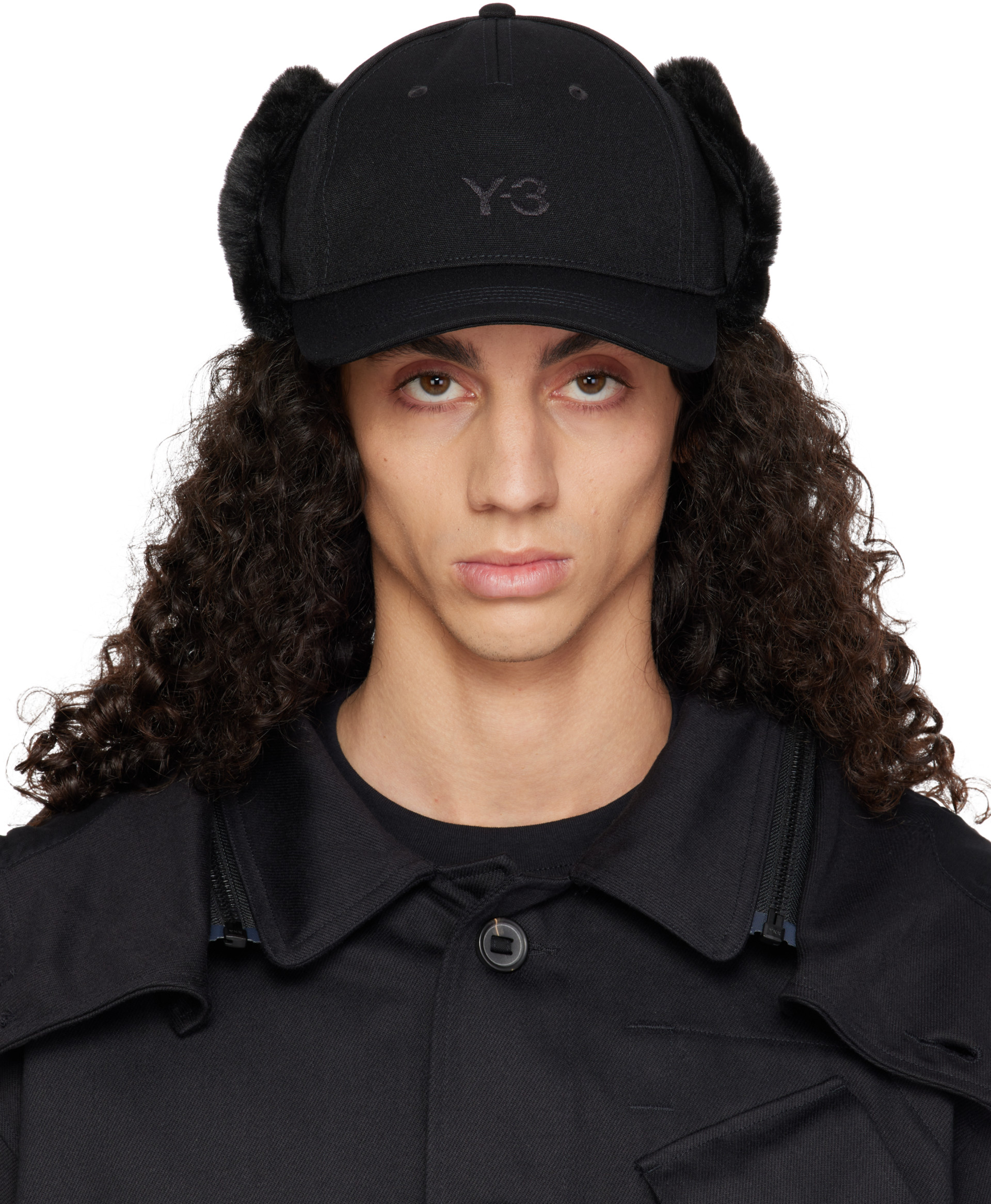 Y-3 - Black Ear Cap