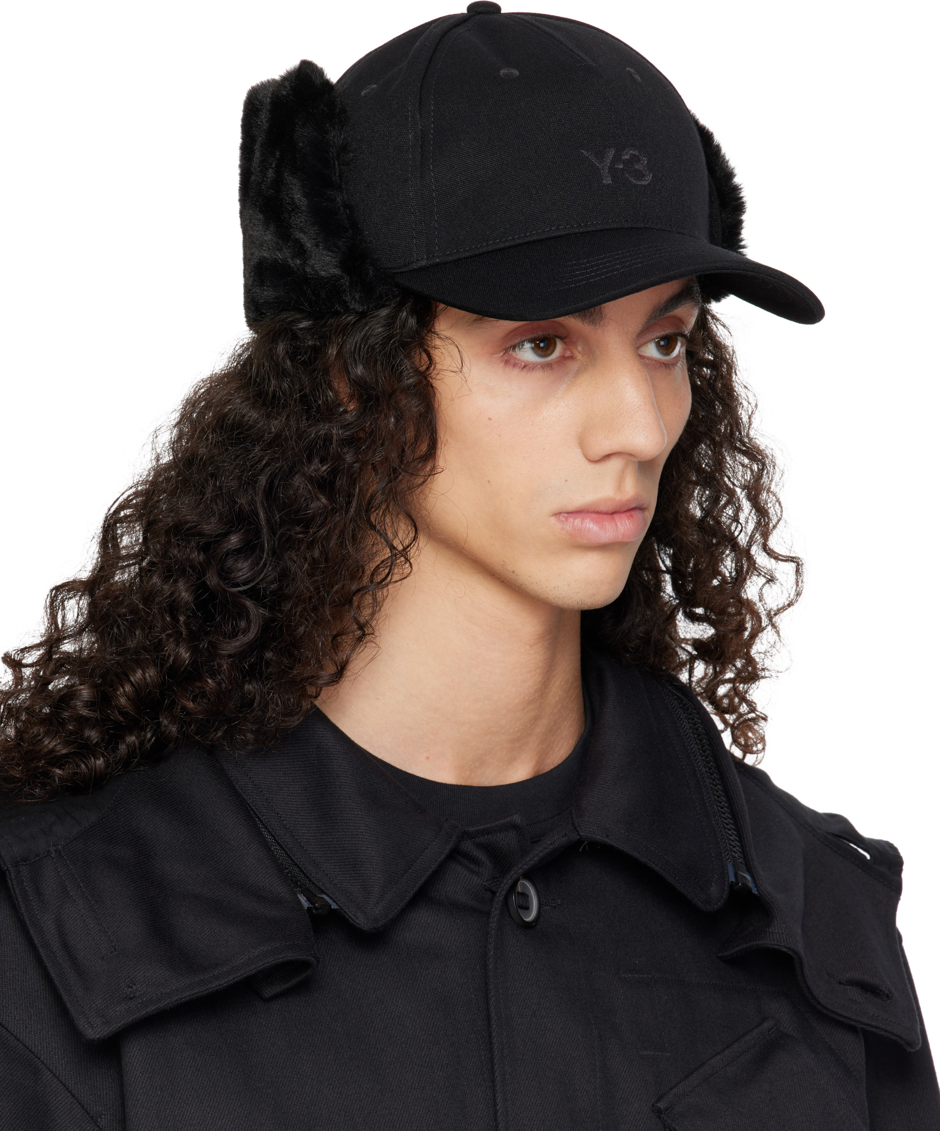 Y-3 - Black Ear Cap