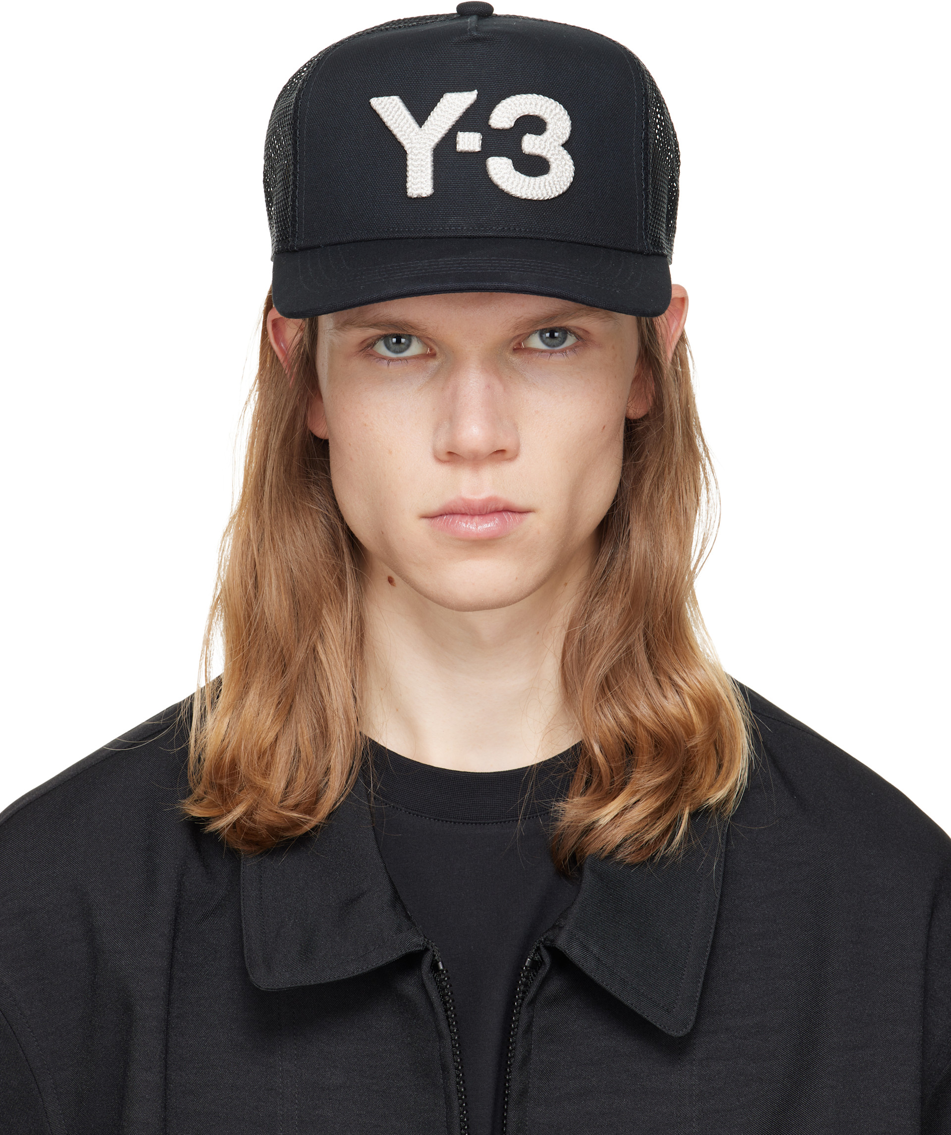 Y-3 - Black Trucker Cap