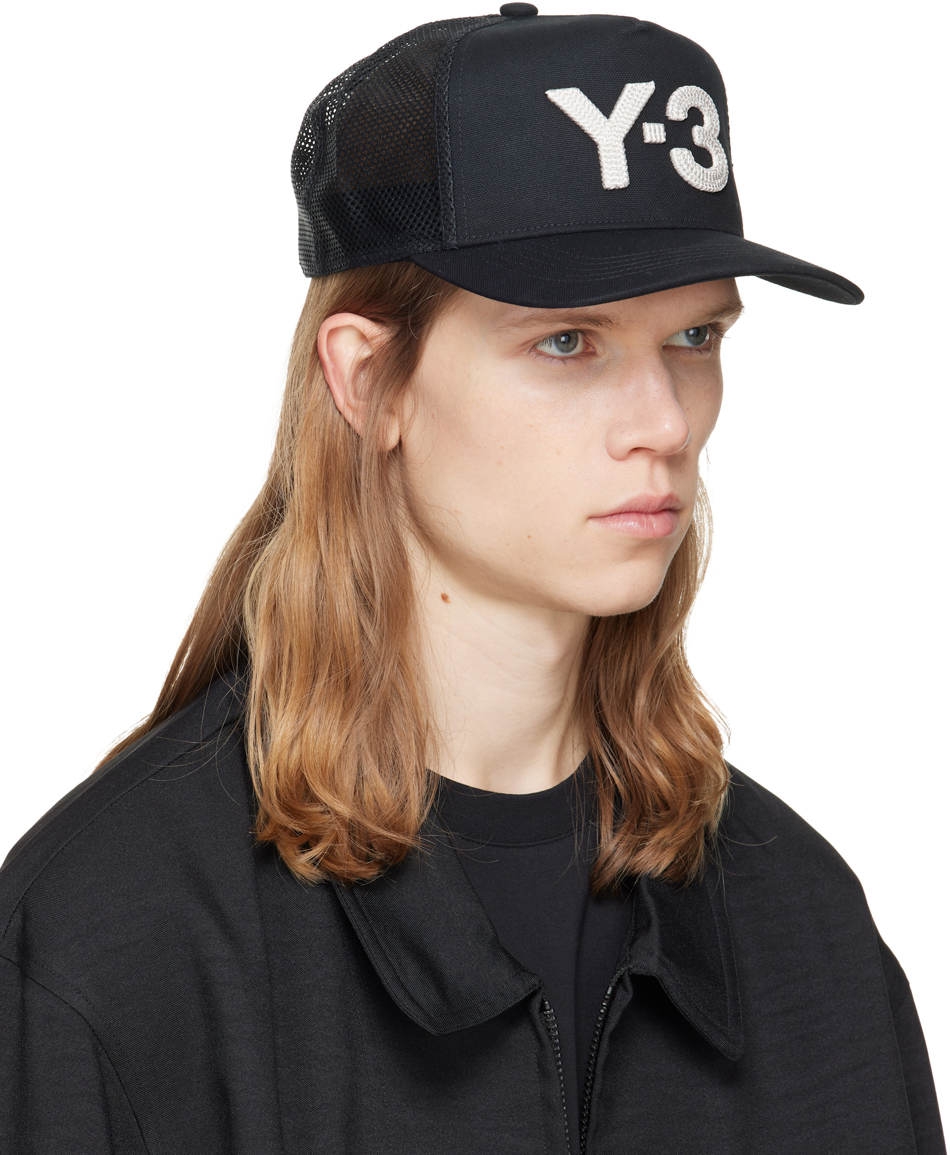 Y-3 - Black Trucker Cap