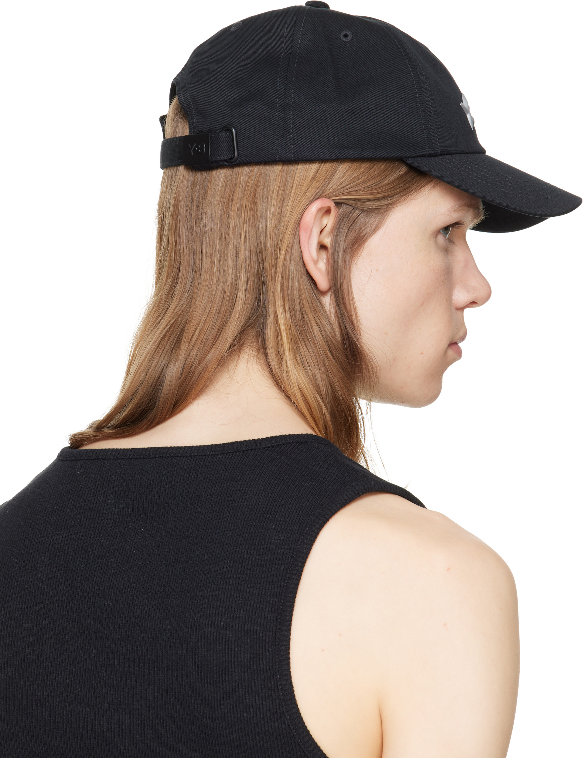 Y-3 - Black Graphic Logo Cap