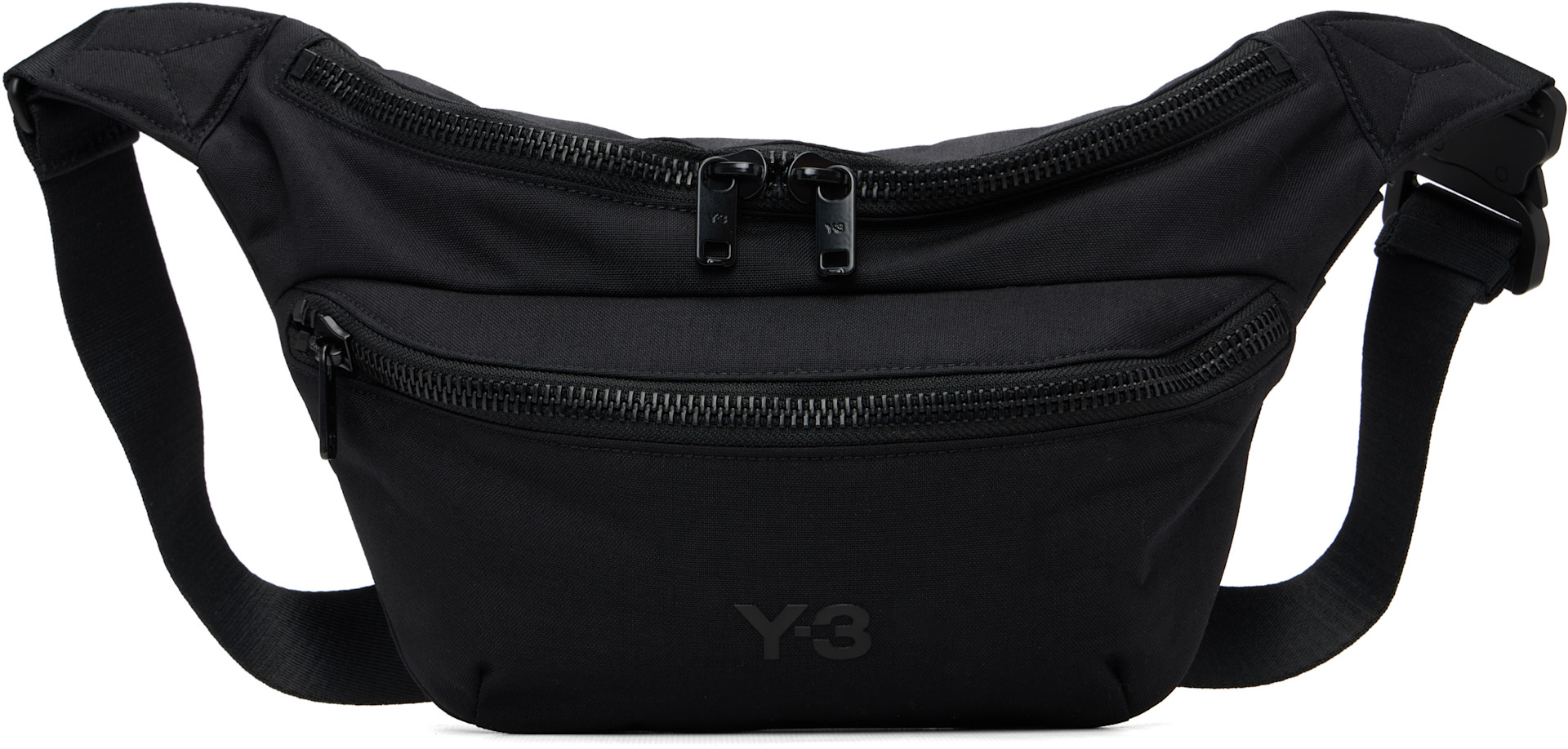 Y-3 - 블랙 스테이플 벨트백