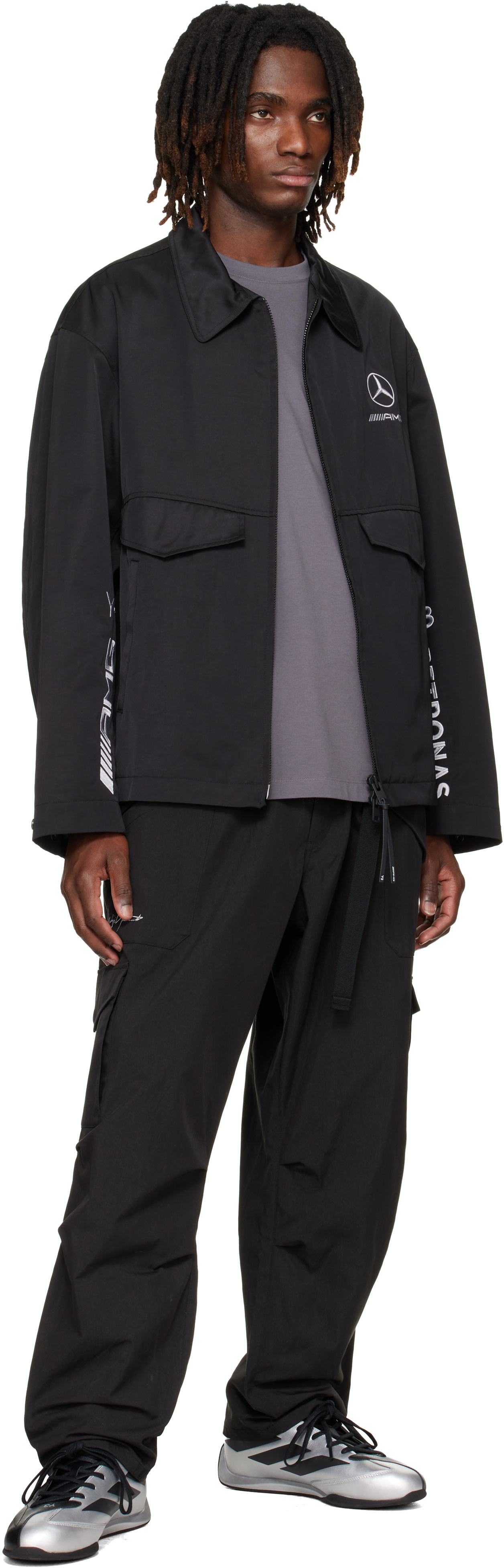 Y-3: ブラック Mercedes-AMG F1エディション Wolf ジャケット | SSENSE