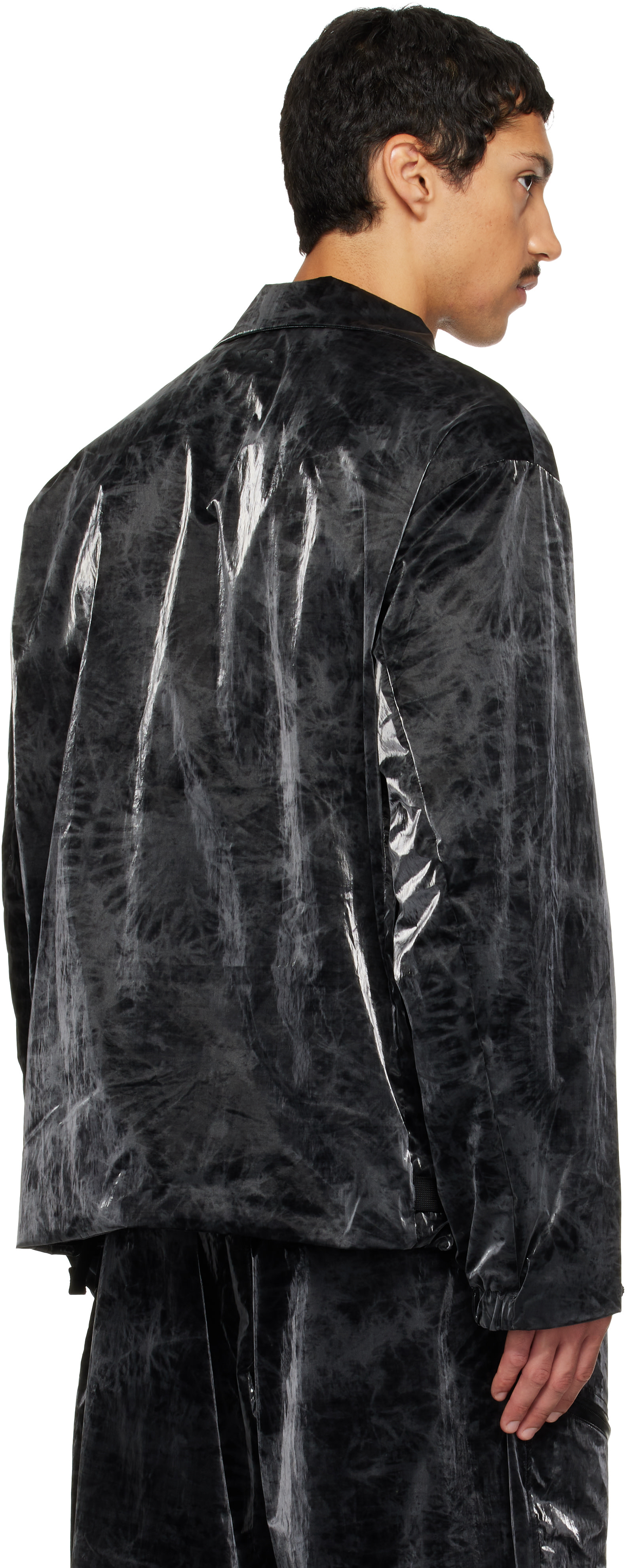 Y-3 - 黑色 Marble Nylon 夹克