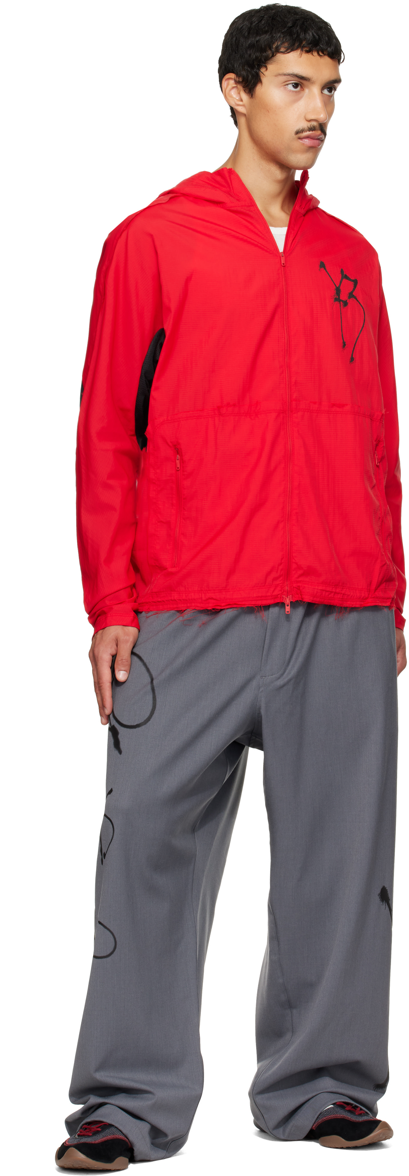 Y-3 - Red Chito Edition Graphic Running Track Jacket