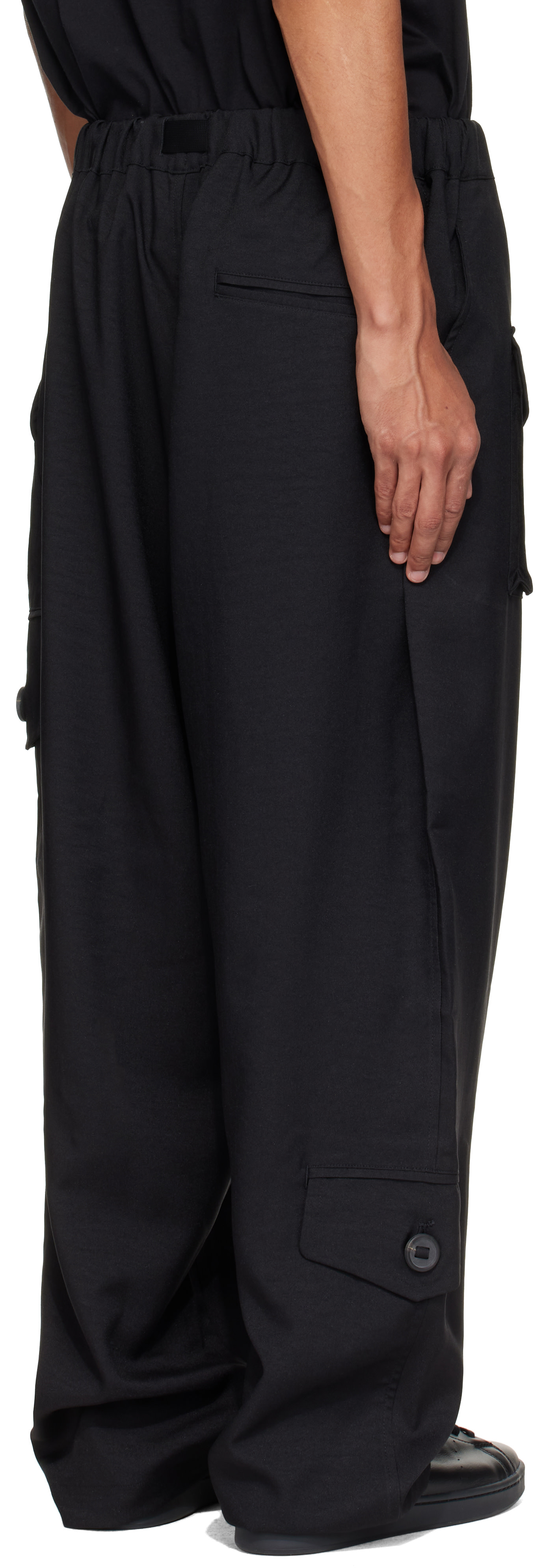 Y-3: ブラック Sport Uniform Tapered カーゴパンツ | SSENSE 日本