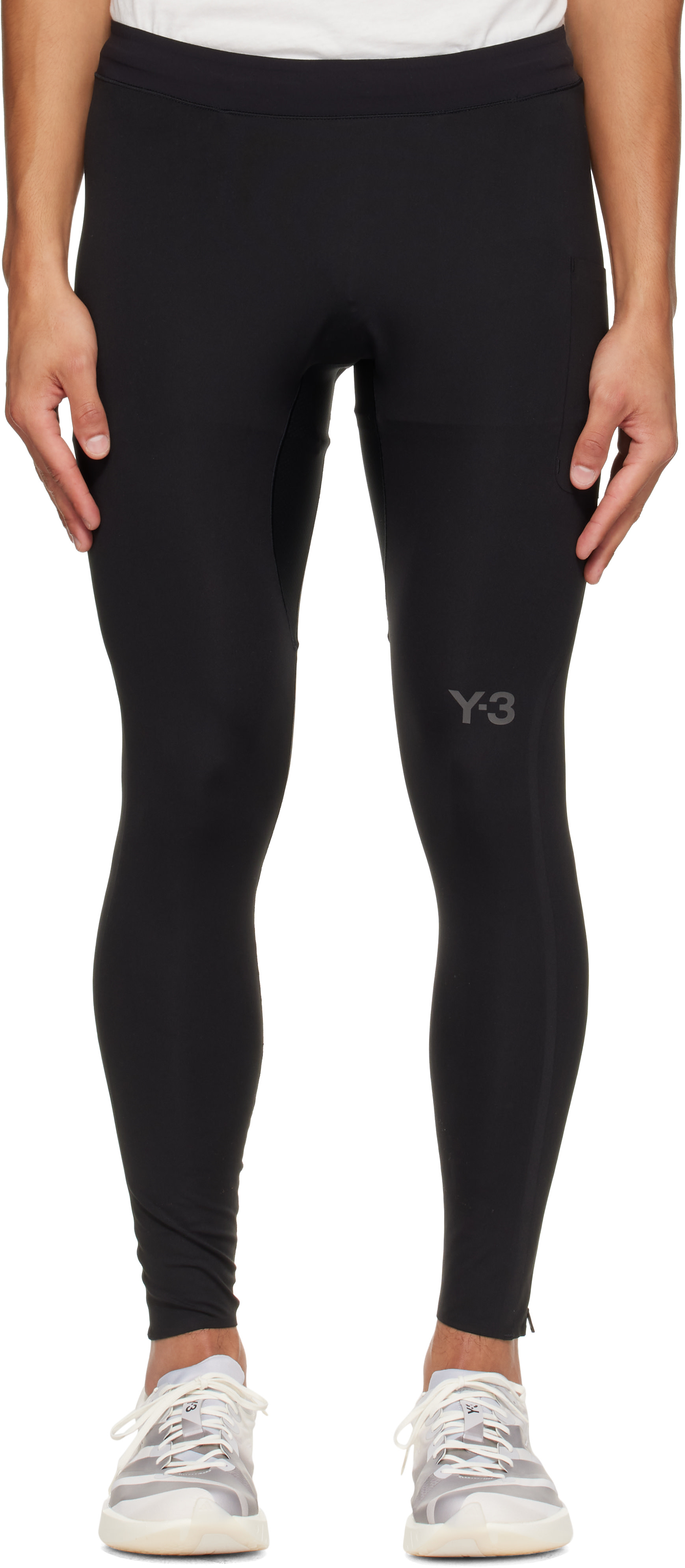 Y-3 - Legging de course noir