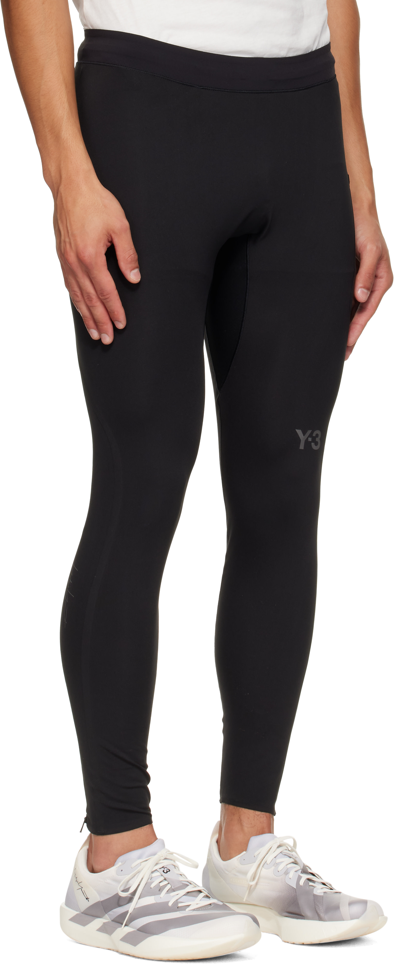 Y-3 - Legging de course noir