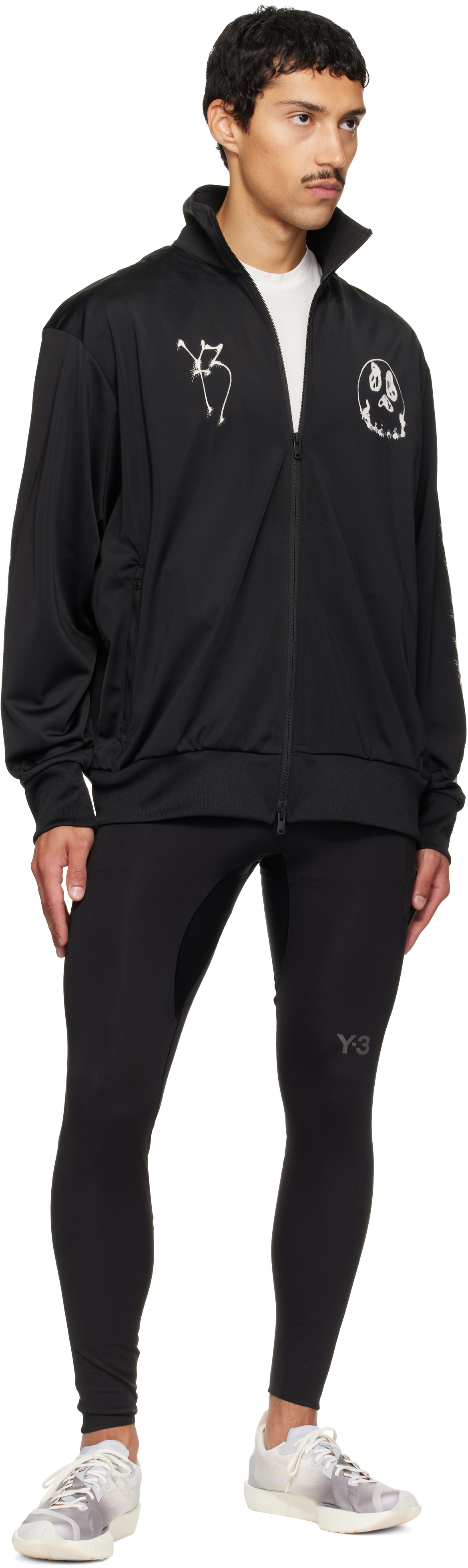 Y-3 - Legging de course noir
