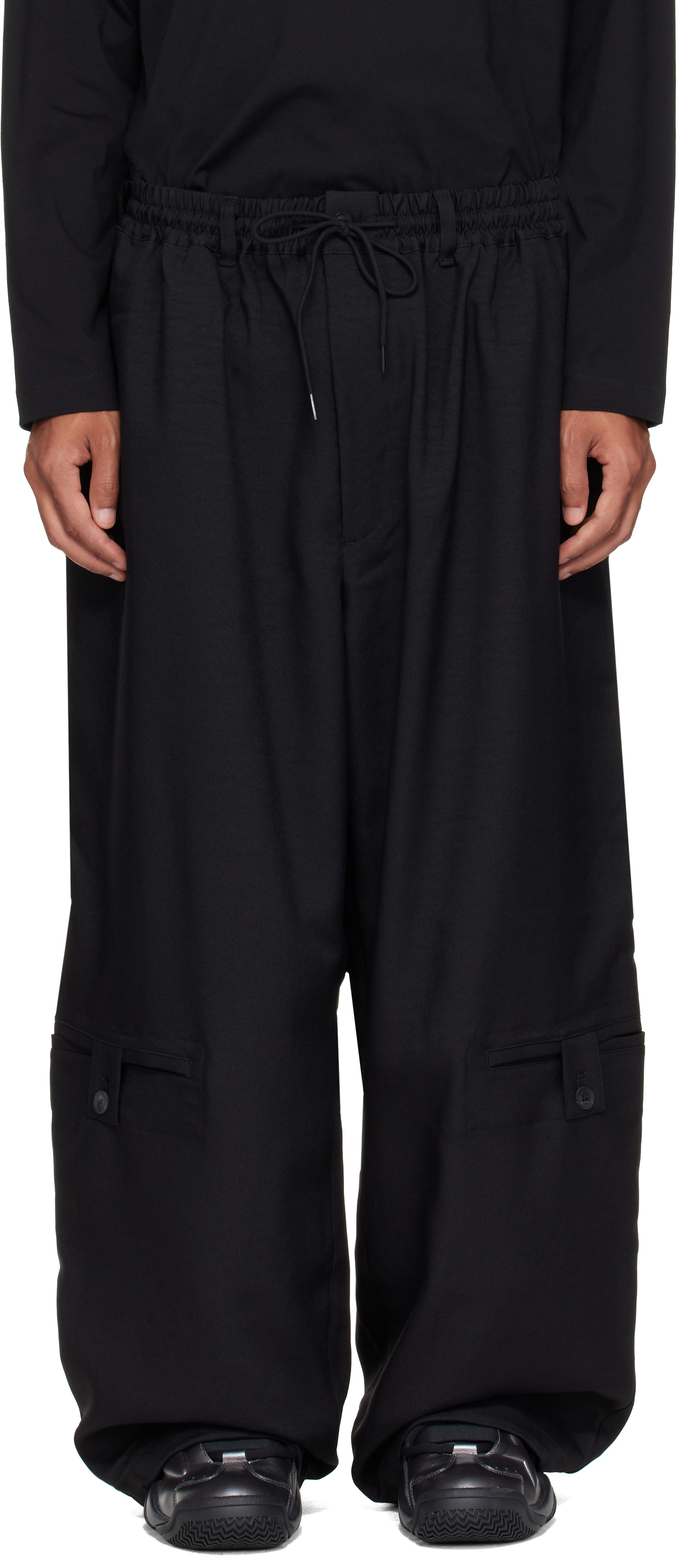 Y-3: ブラック Sport Uniform Adaptive Length カーゴパンツ | SSENSE 日本