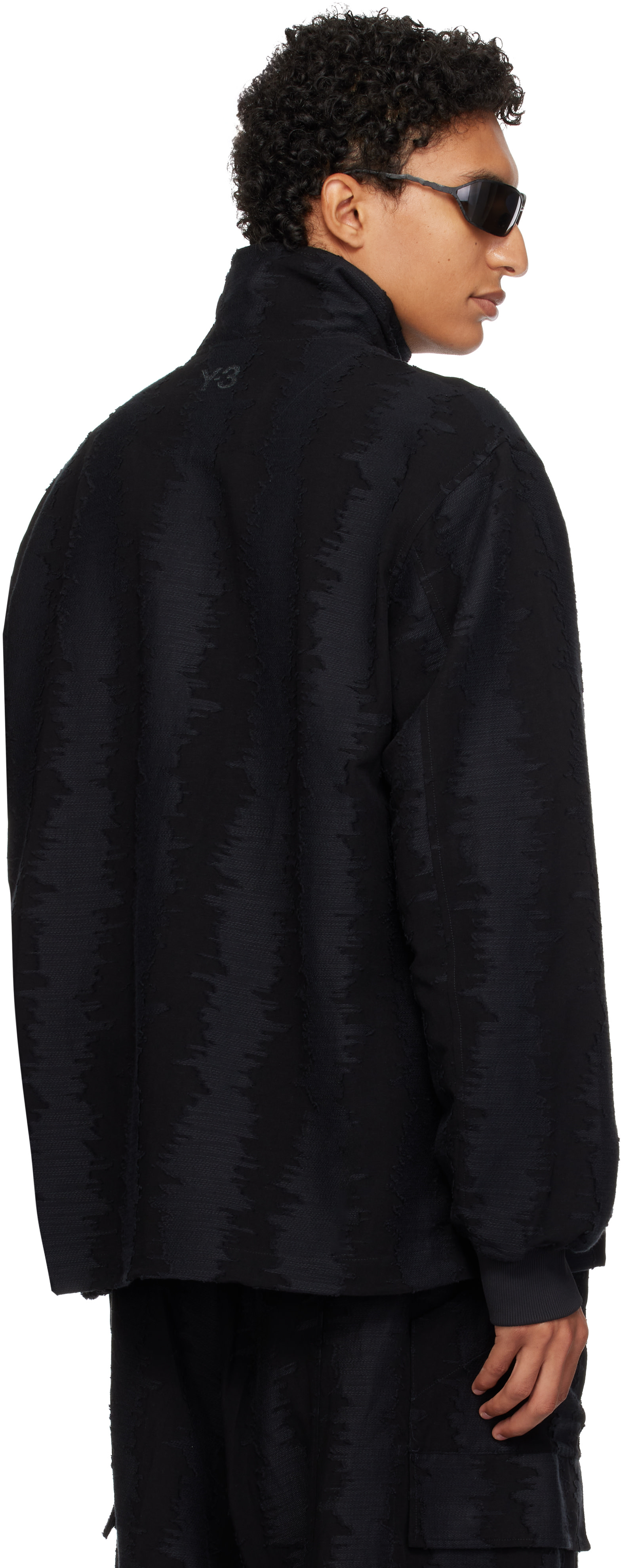 Y-3 - Black Deco Stitch Track Jacket