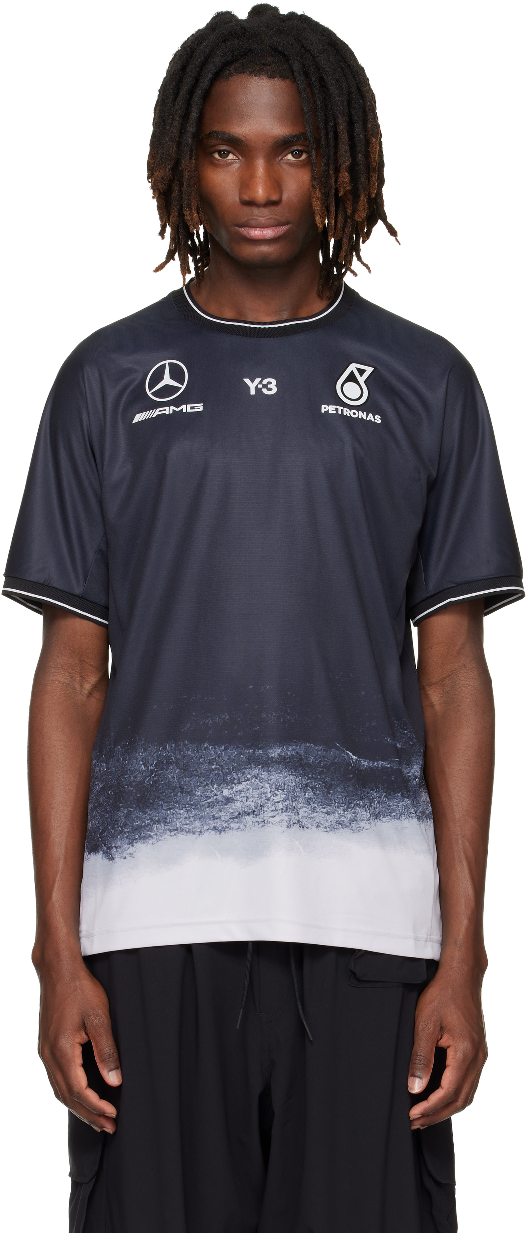 Y-3 - Black Mercedes-AMG F1 Edition Mechanics Jersey T-shirt