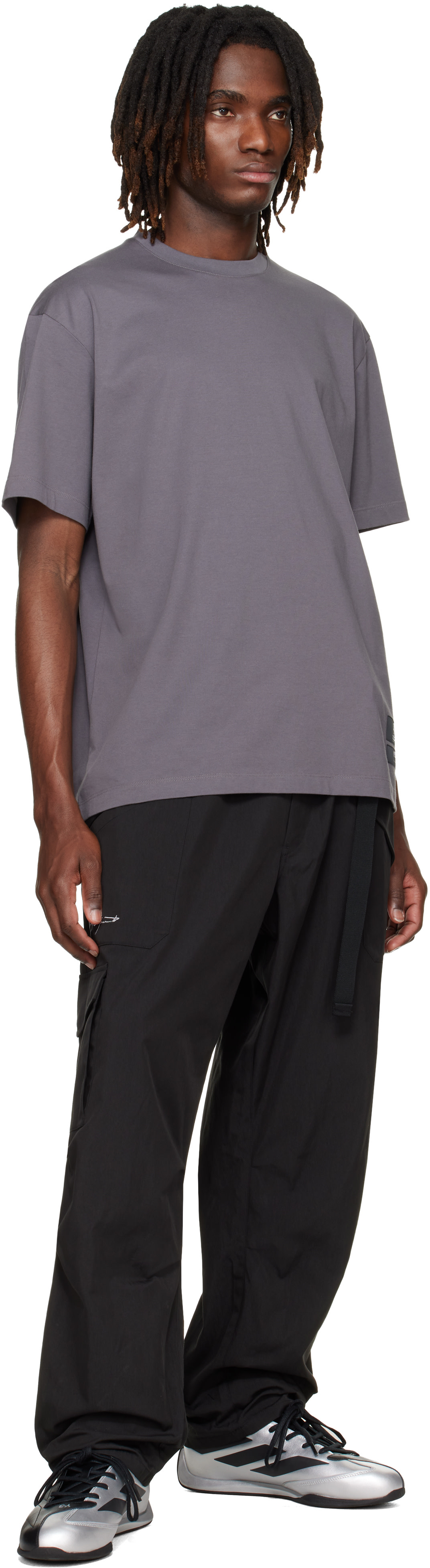 Y-3 - Gray Mercedes-AMG F1 Edition Logo Stack T-shirt