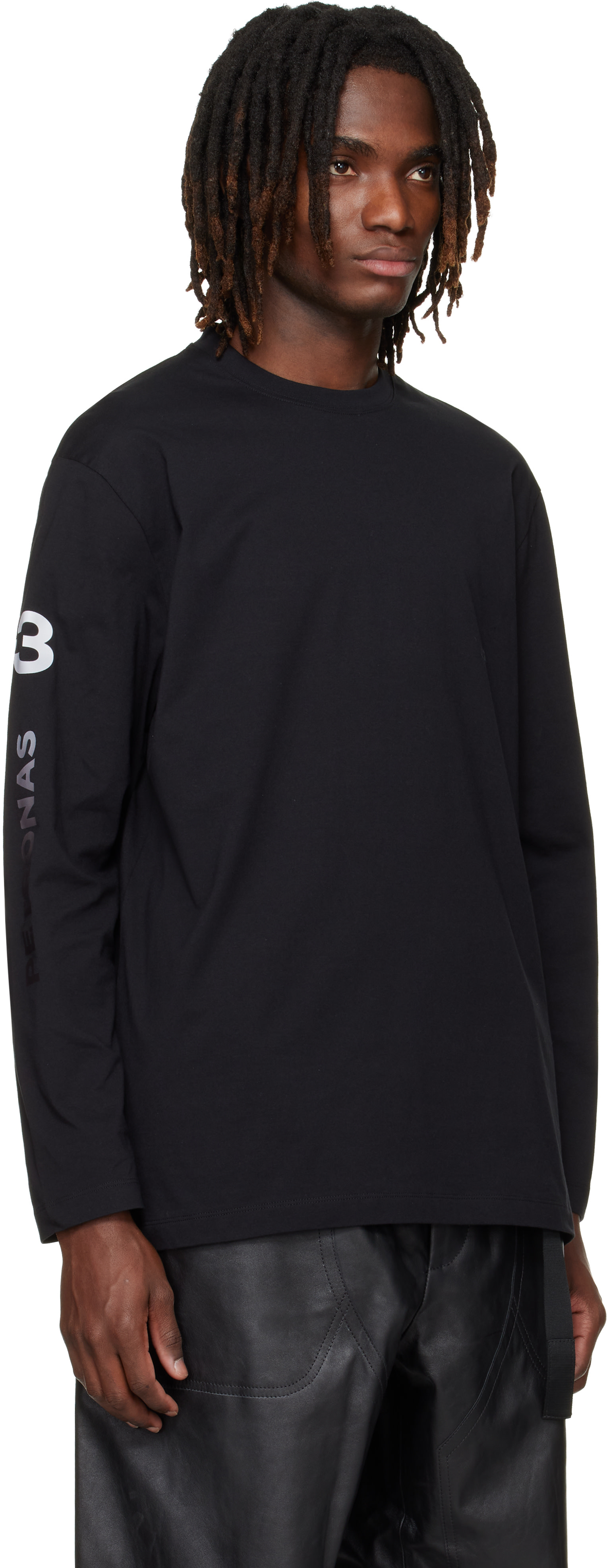 Y-3 - Black Mercedes-AMG F1 Edition Chaos Logo T-shirt