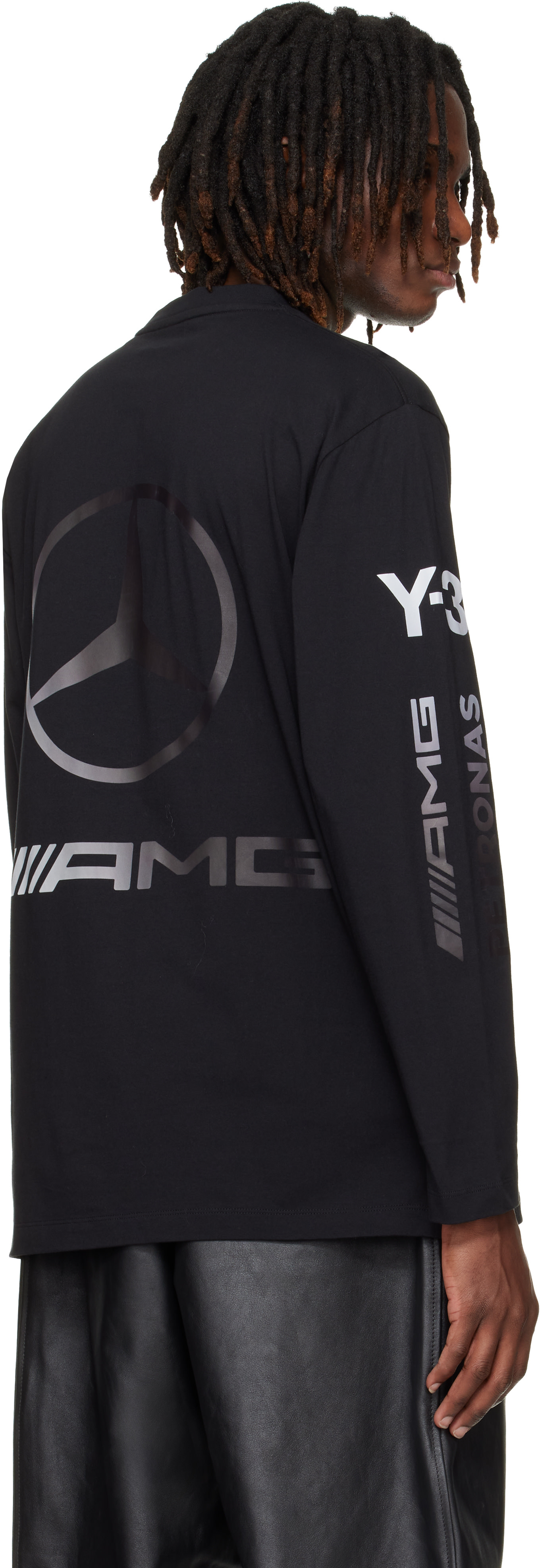 Y-3 - Black Mercedes-AMG F1 Edition Chaos Logo T-shirt