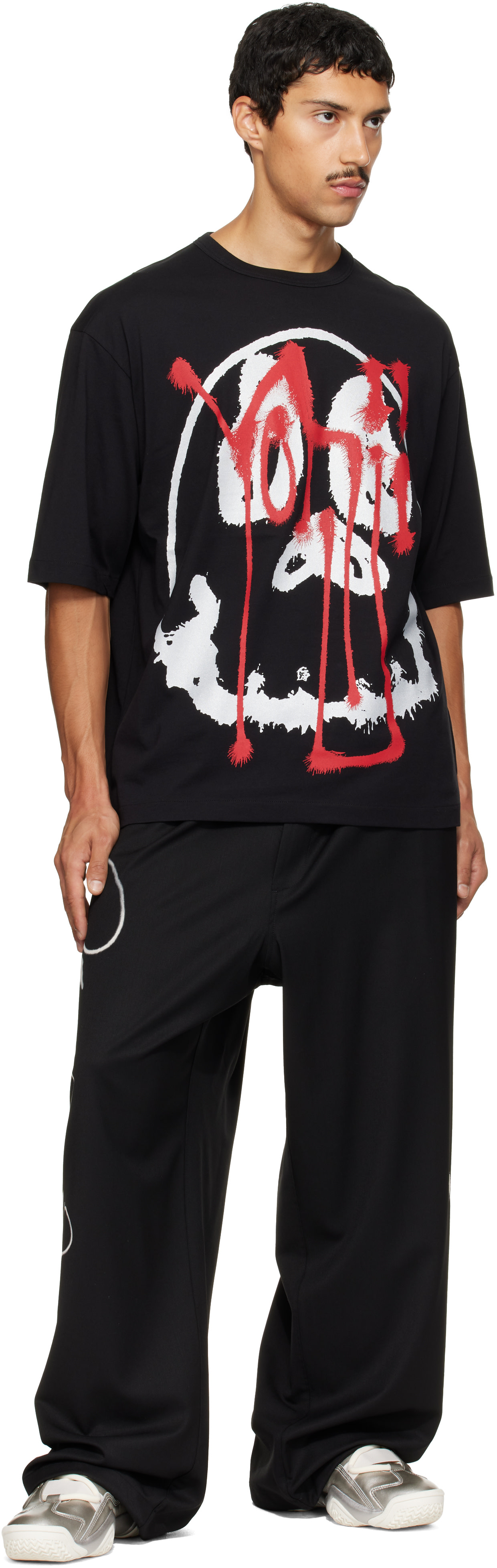 Y-3: ブラック Chitoエディション グラフィック 半袖Tシャツ | SSENSE 日本