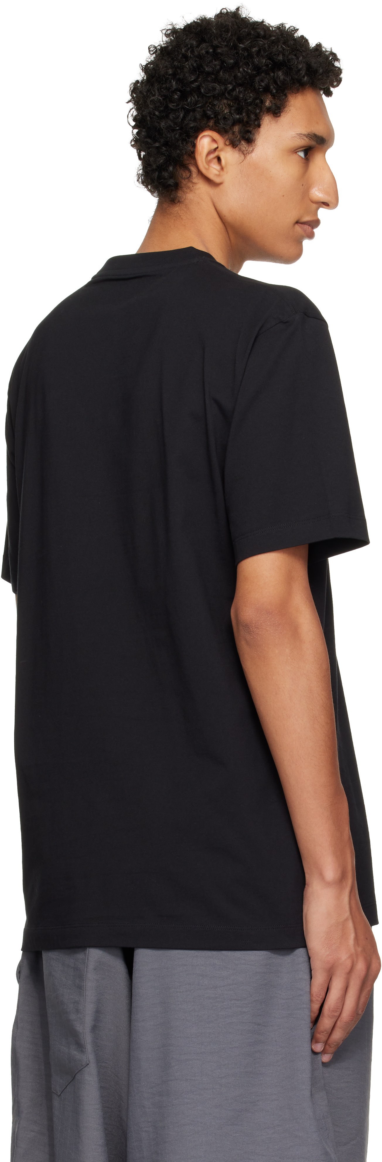 Y-3: Black Regular Short Sleeve T-shirt | SSENSE Canada