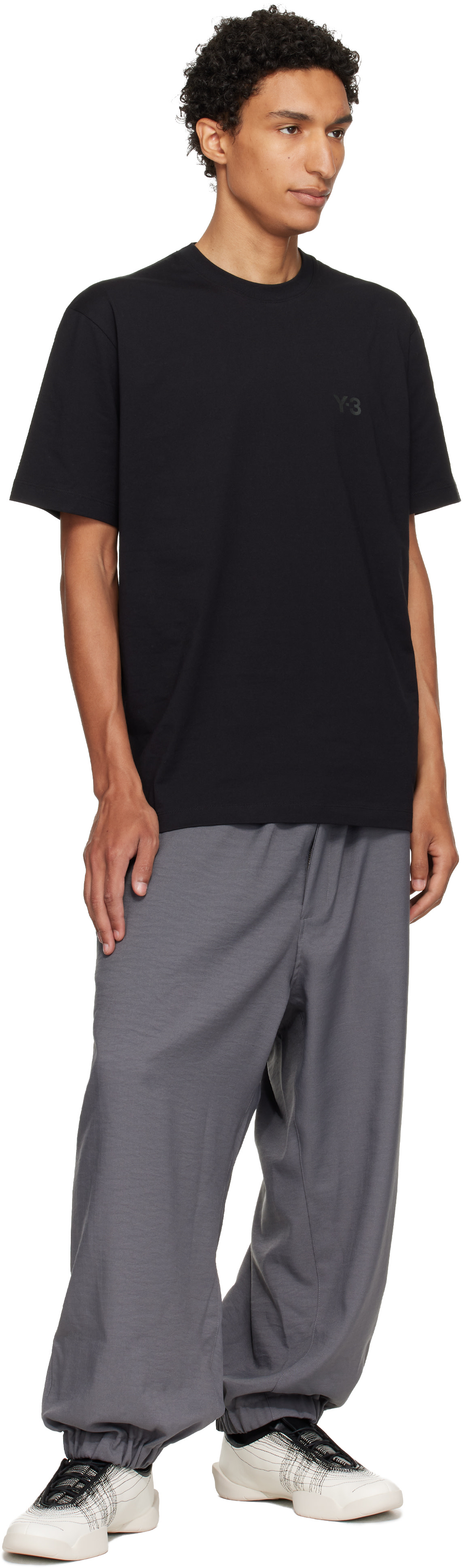 Y-3: Black Regular Short Sleeve T-shirt | SSENSE Canada