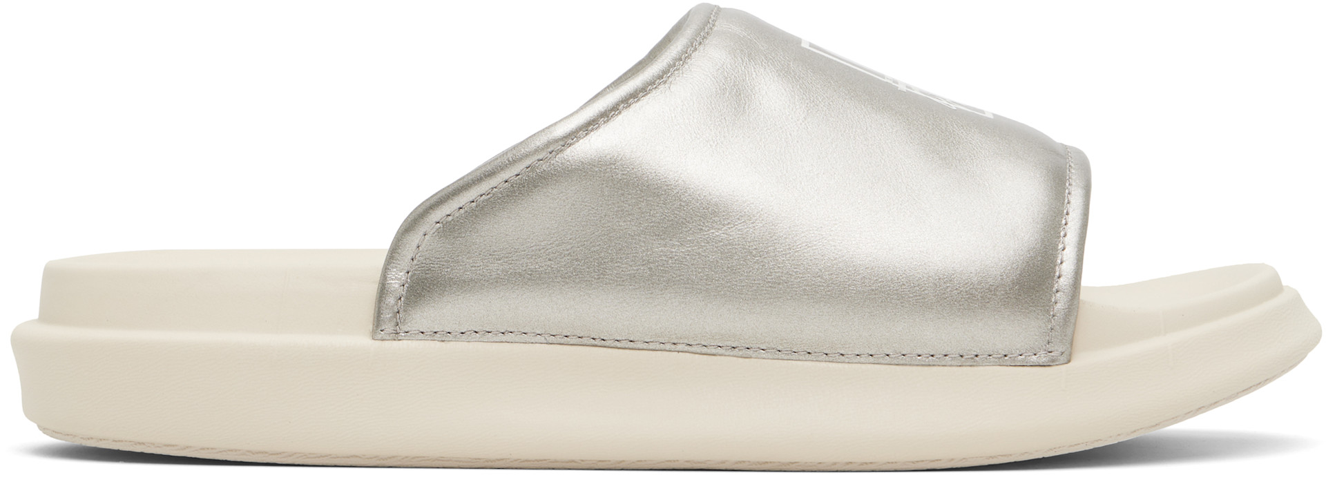 Y-3 - Silver 'Y-3' Slides