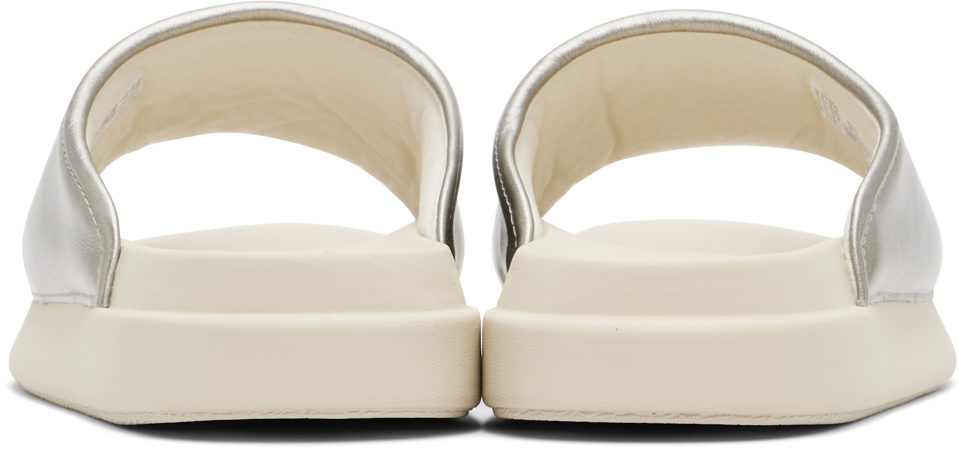 Y-3 - Silver 'Y-3' Slides