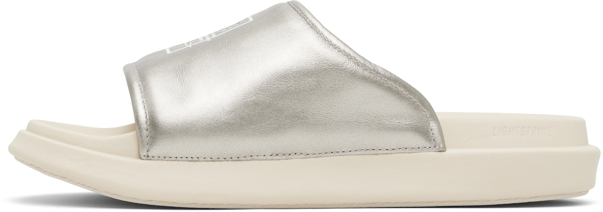 Y-3 - Silver 'Y-3' Slides