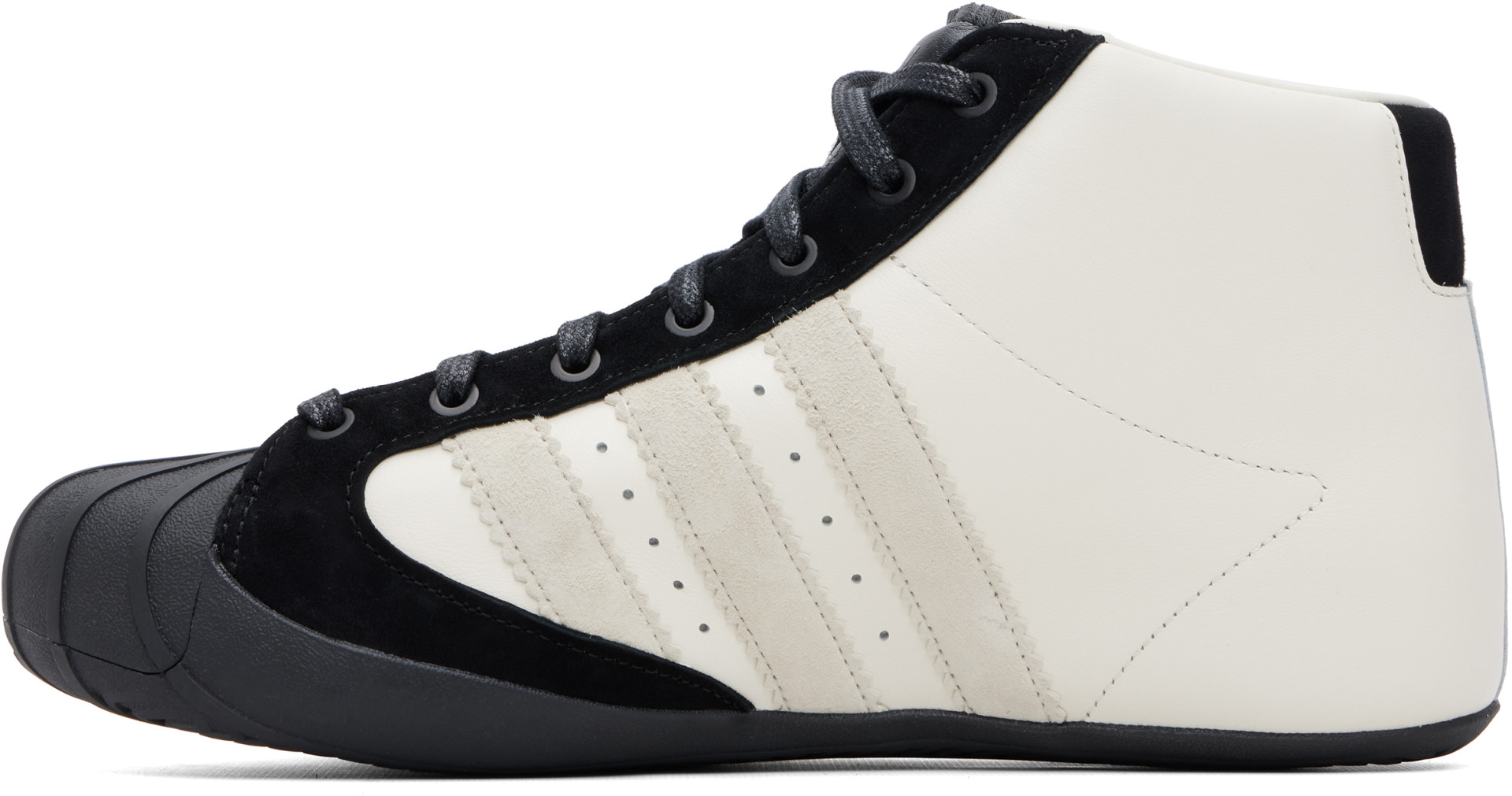 Y-3 - 화이트 & 블랙 프로 모델 3G 스니커즈