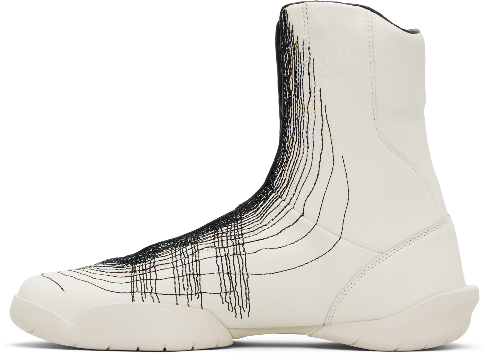 Y-3 - 화이트 레구 하이탑 스니커즈