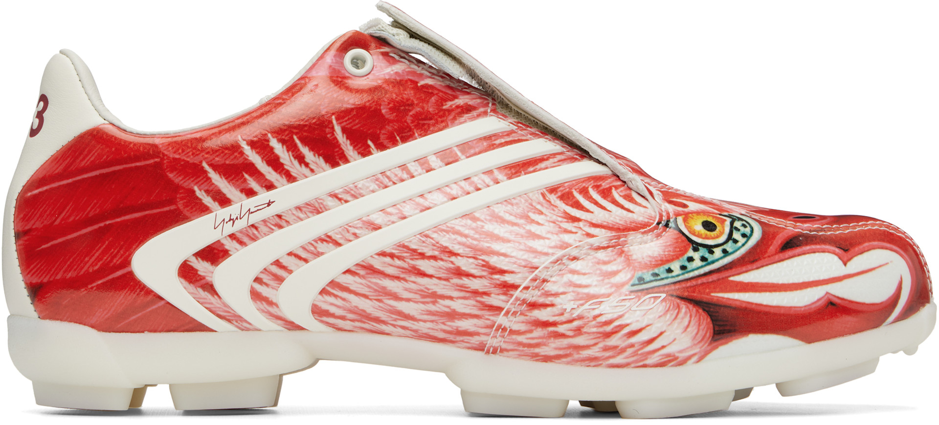 Y-3 - Baskets F50 Beast rouges