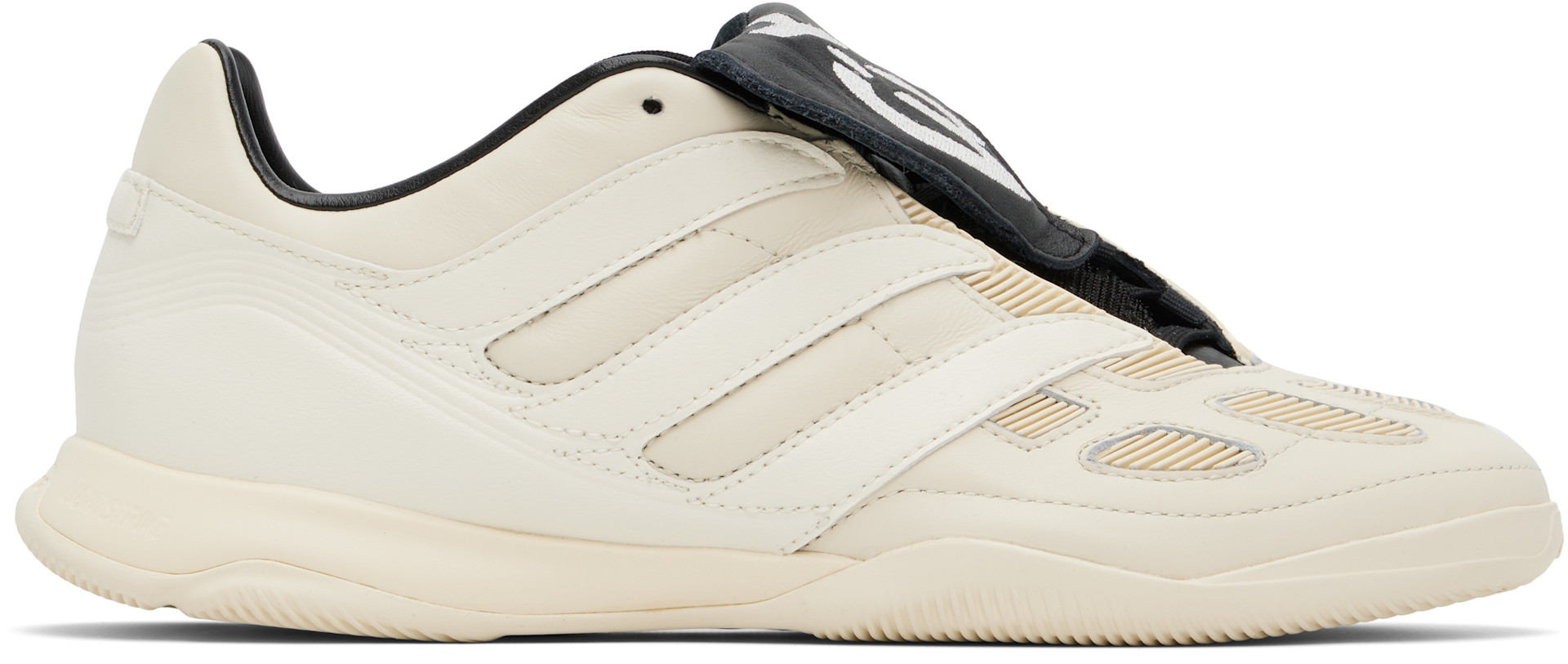 Y-3 - Baskets Predator Precision blanc cassé en cuir