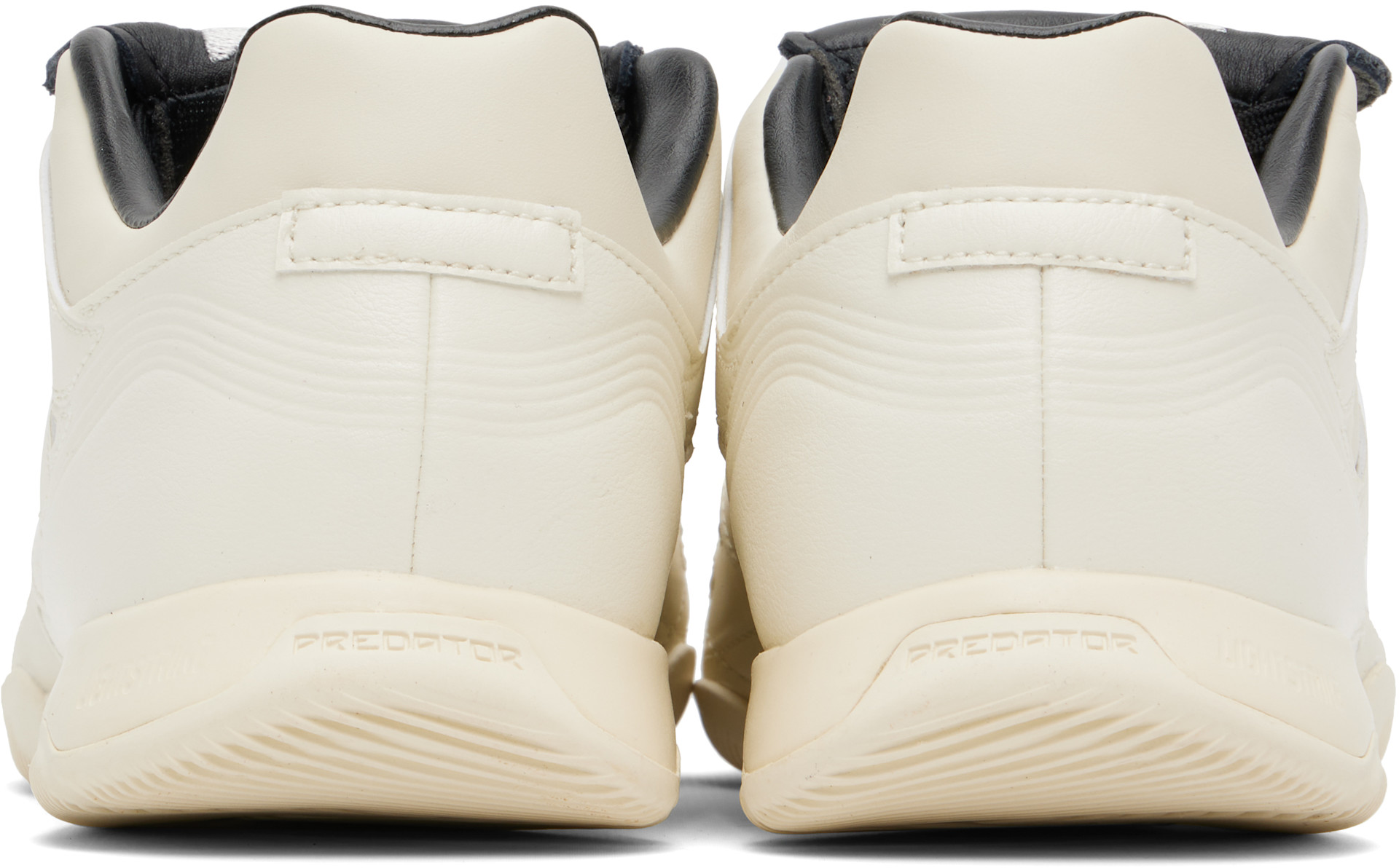 Y-3 - Baskets Predator Precision blanc cassé en cuir