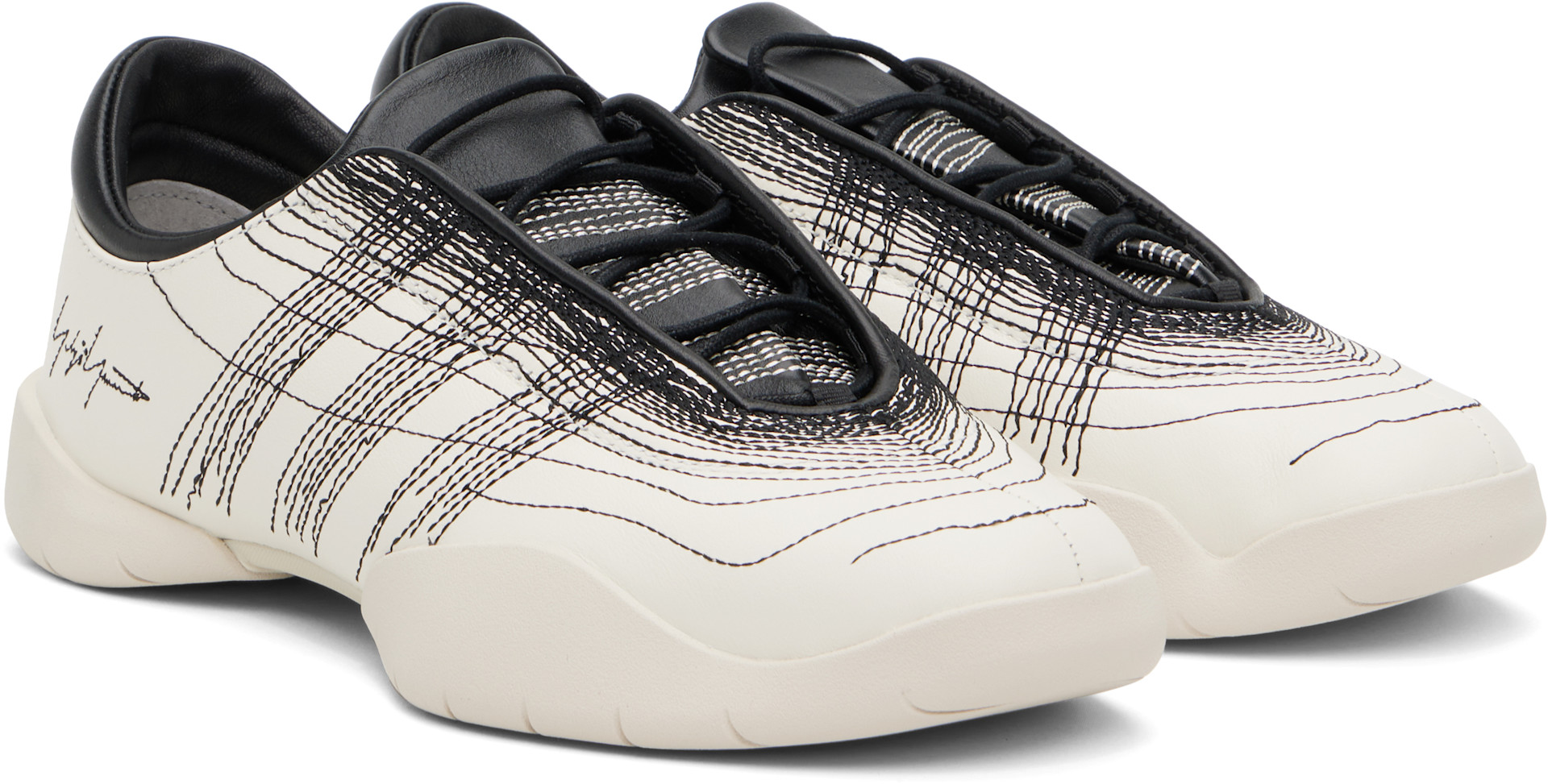 Y-3 - Baskets Regu blanches