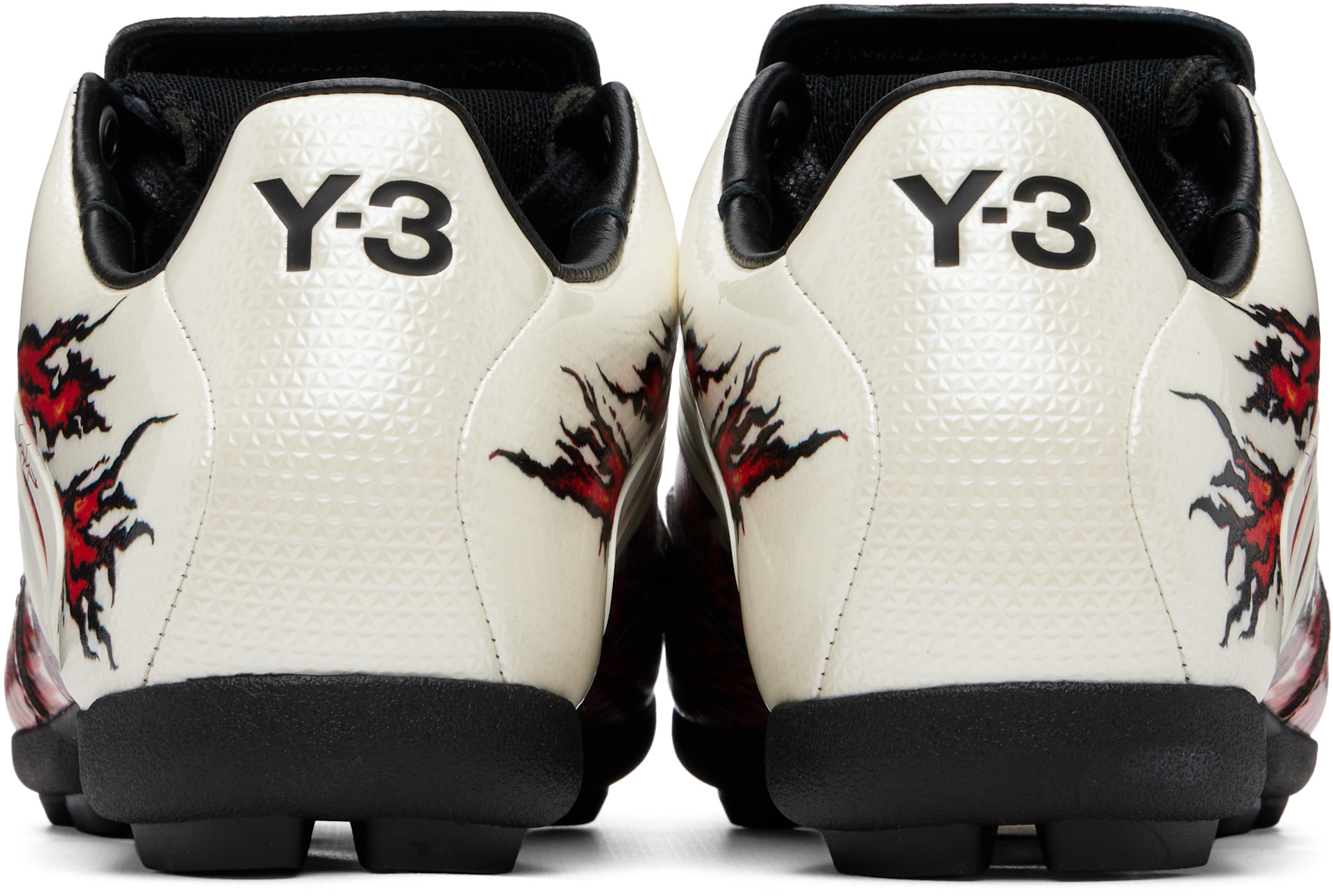 Y-3: Off-White & Red F50 Tunit Sneakers | SSENSE