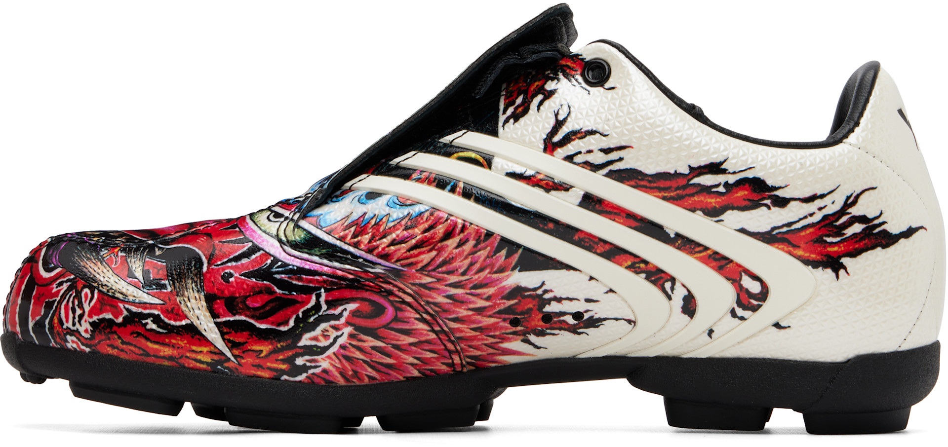Y-3: Off-White & Red F50 Tunit Sneakers | SSENSE